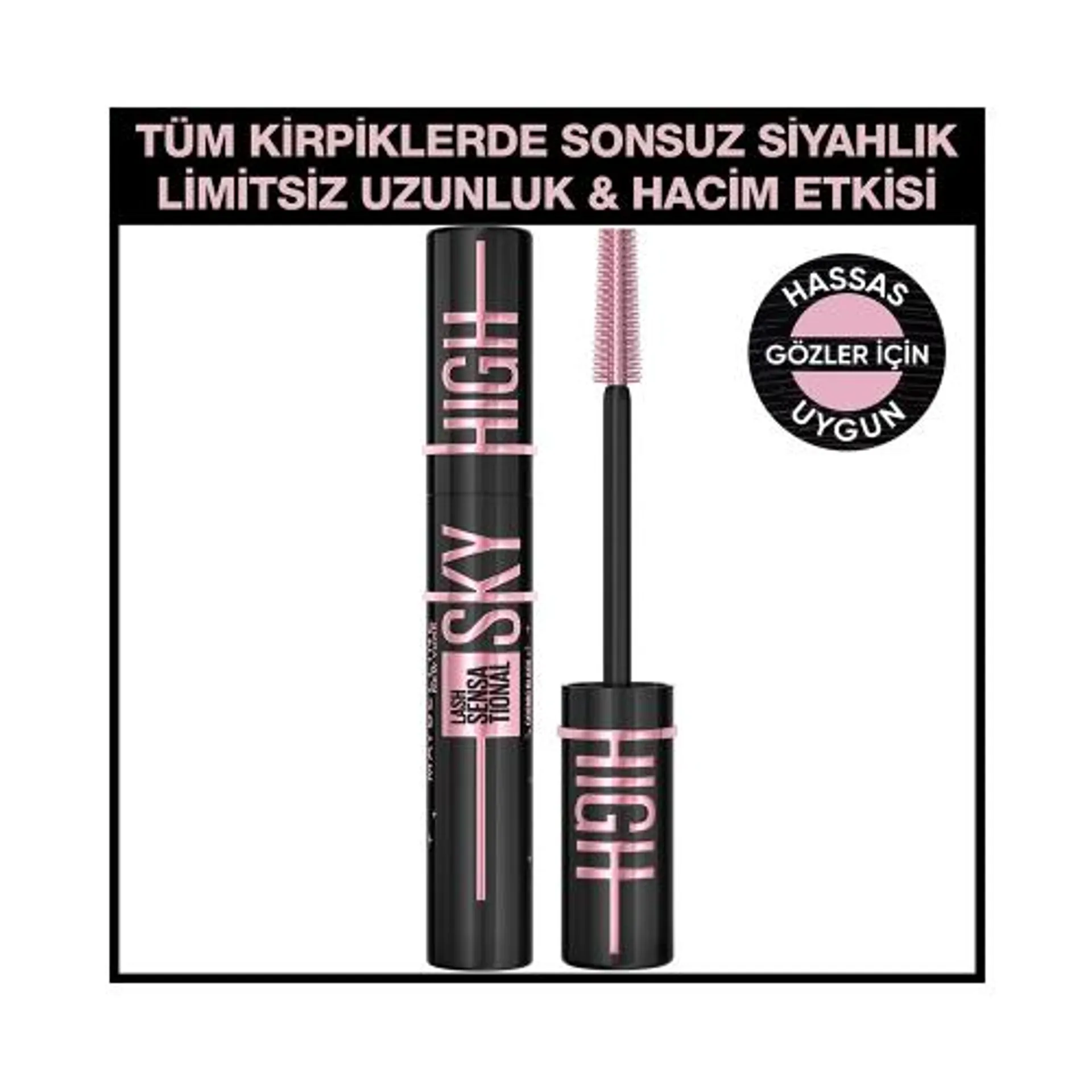 Maybelline New York Lash Sensational Sky High Cosmic Black Maskara