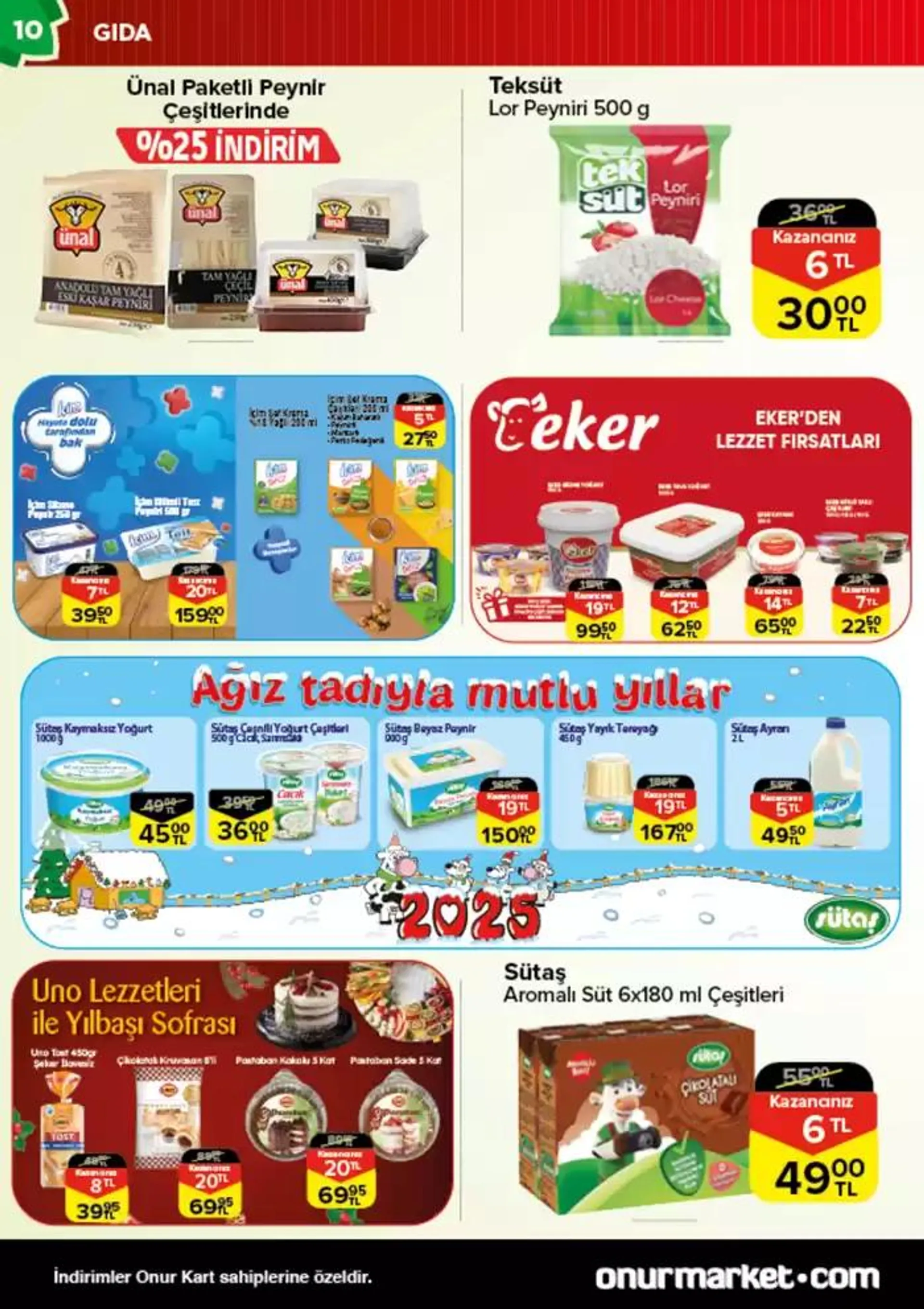 Katalog Onur Market Katalog 20 Aralık - 3 Ocak 2025 - aktüel Sayfa 10