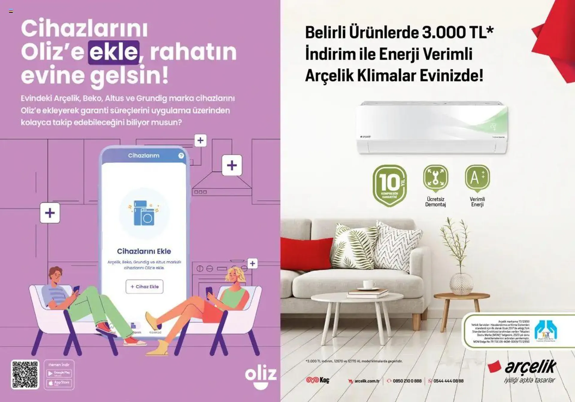 Katalog Arçelik İklimlendirme Kataloğu 1 Eylül - 15 Eylül 2024 - aktüel Sayfa 16