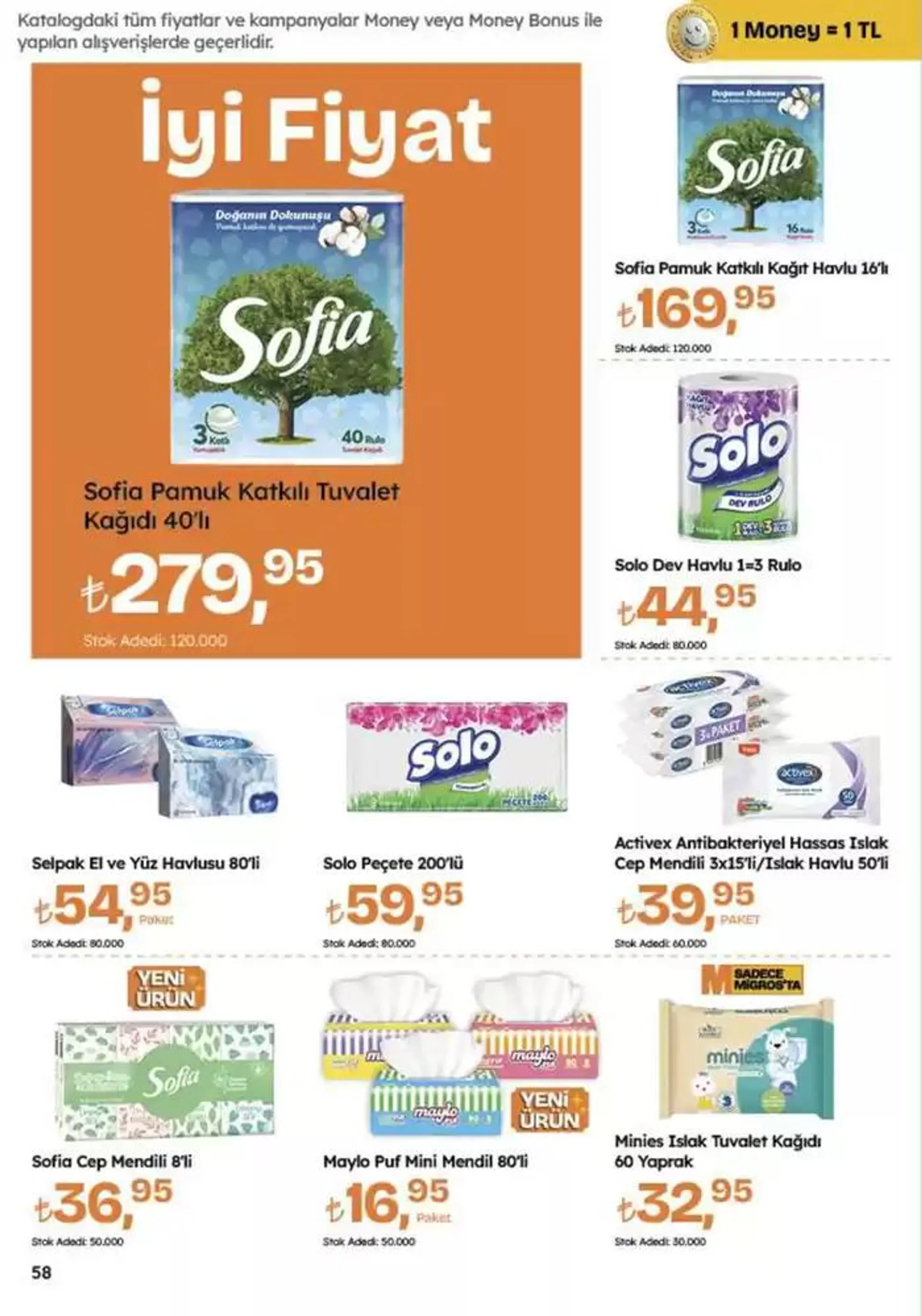 Katalog Migros katalog 26 Ekim - 9 Kasım 2024 - aktüel Sayfa 58