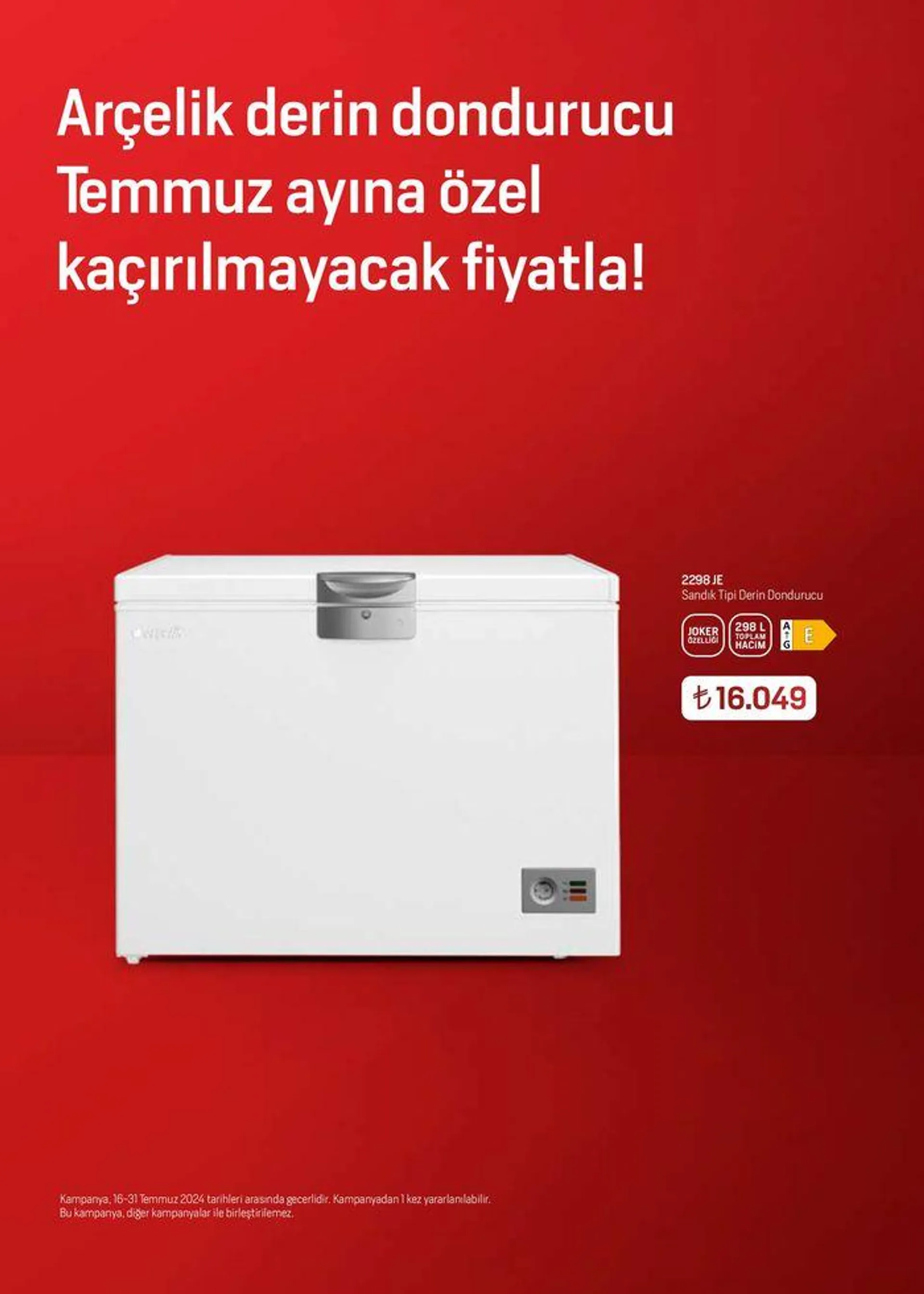 Katalog Arçelik Genel Kataloğu 16 Temmuz - 30 Temmuz 2024 - aktüel Sayfa 15