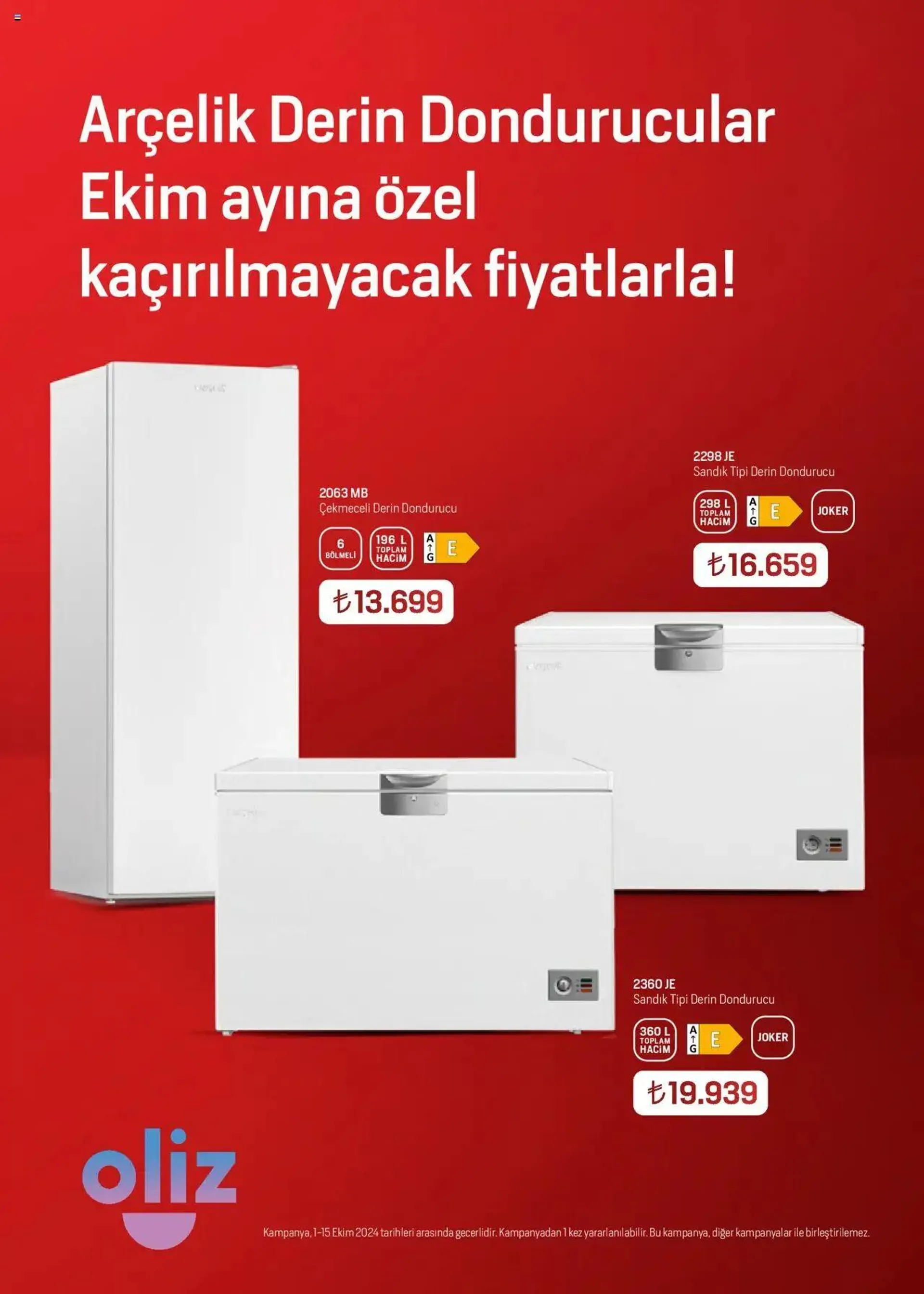 Katalog Arçelik Katalog 1 Ekim - 15 Ekim 2024 - aktüel Sayfa 21