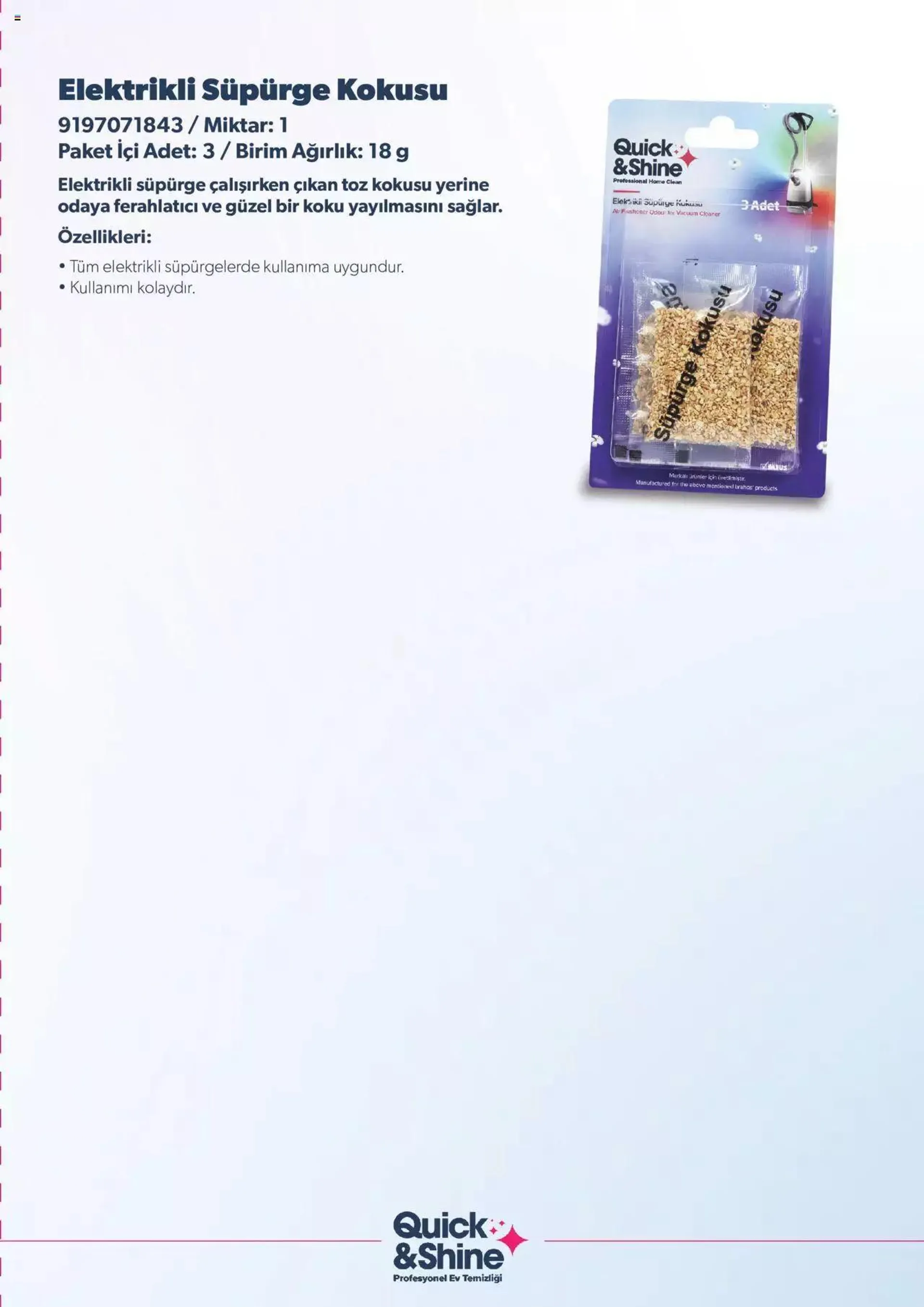 Arçelik Katalog - Quick & Shine Temizlik ve Bakım Ürünleri - 10