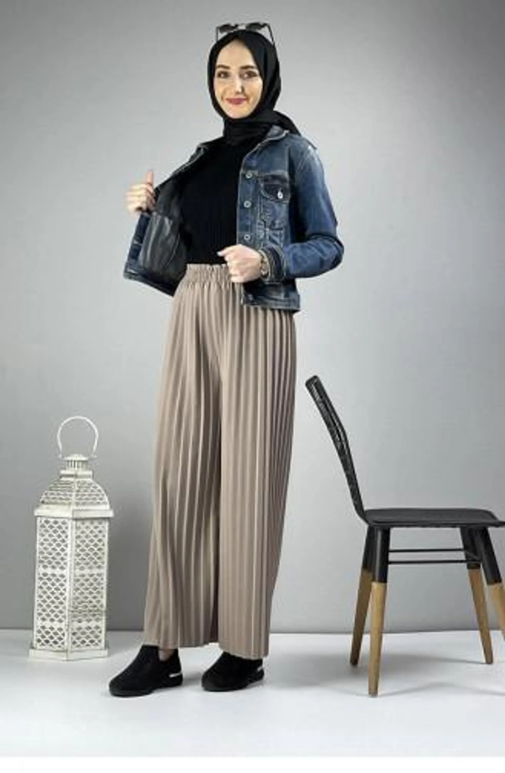 Pleated Trousers 1026-11 Mink