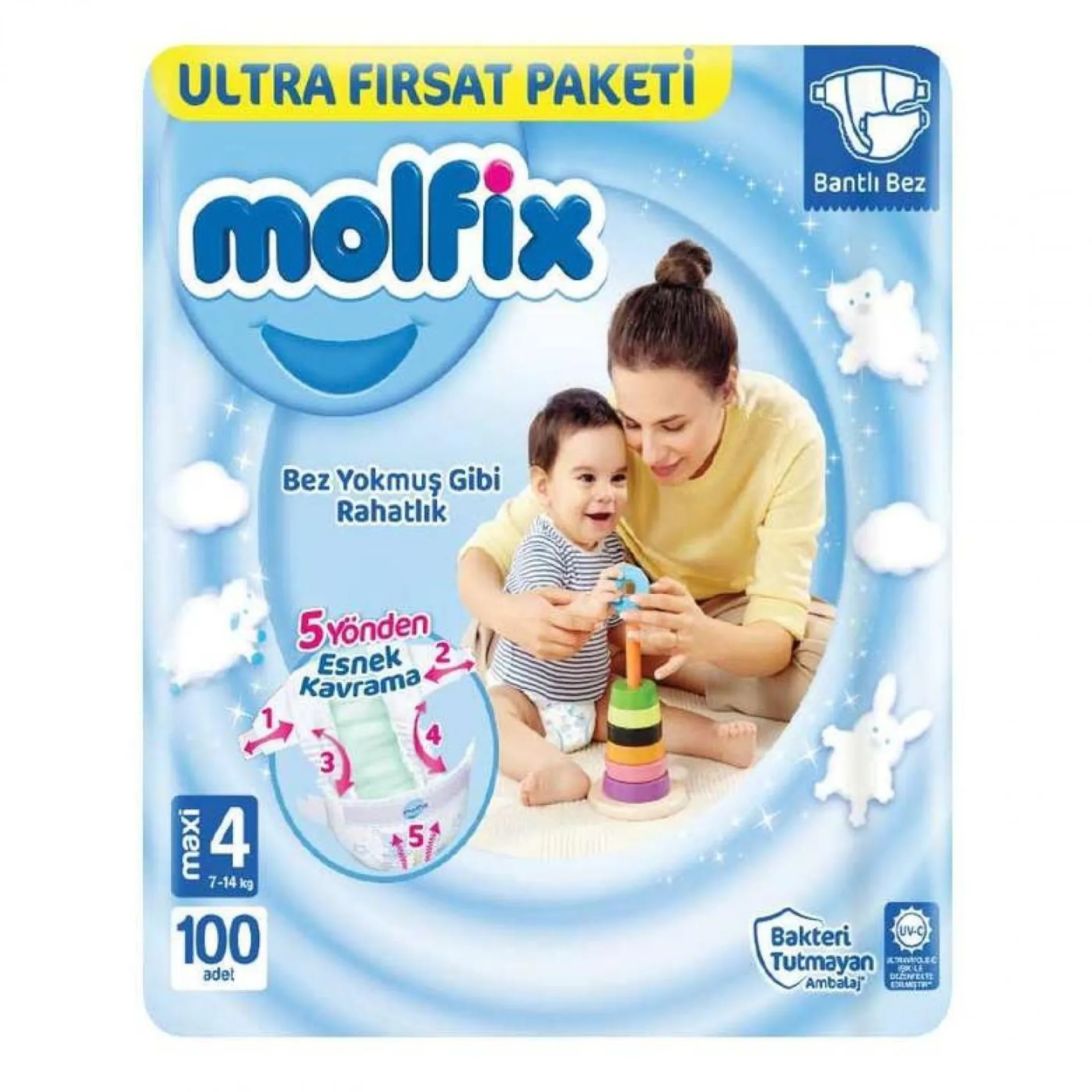 Molfix Ultra Fırsat 3D Pkt 100 Lü Maxi