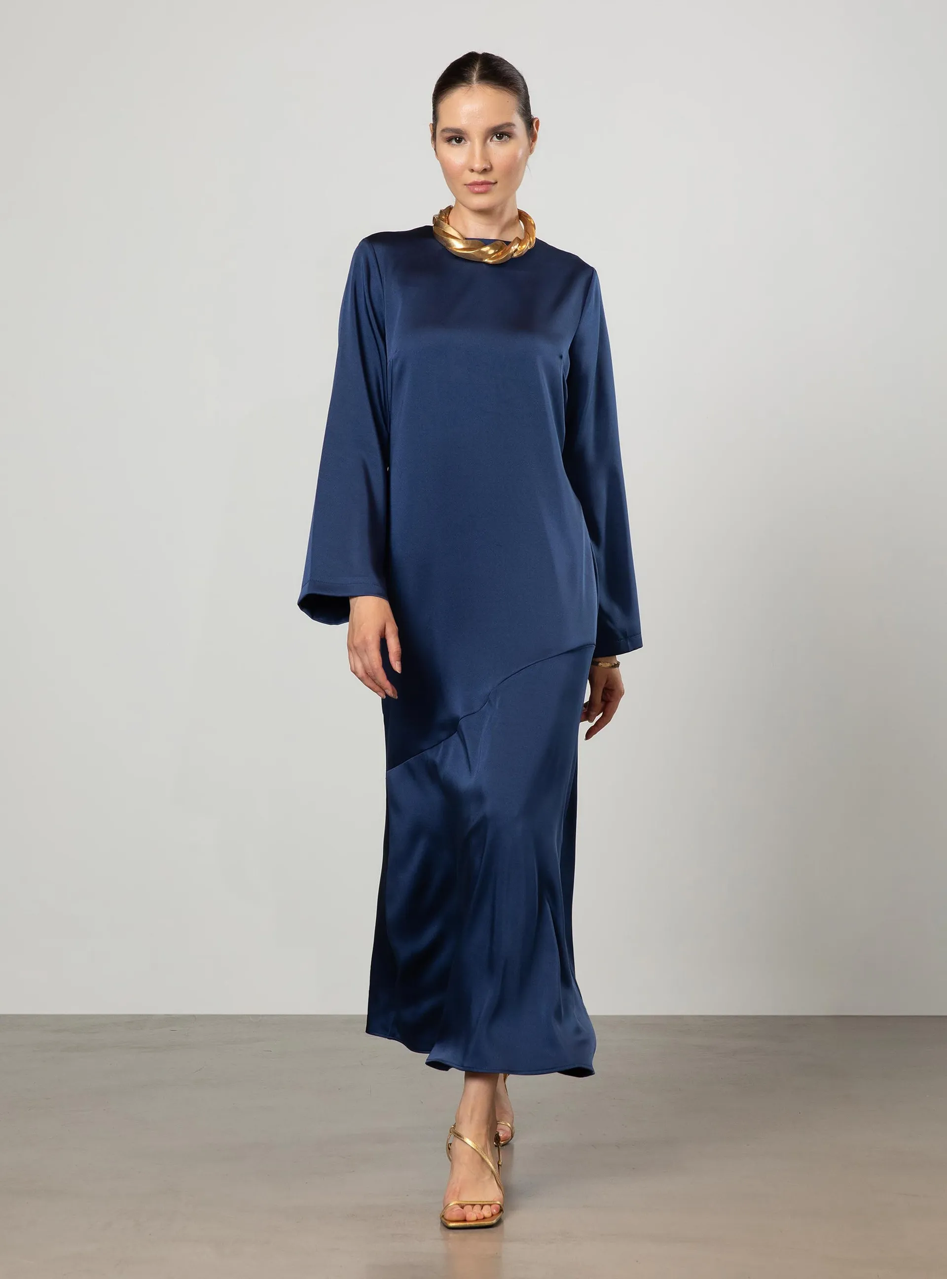 Navy Blue - Modest Dress