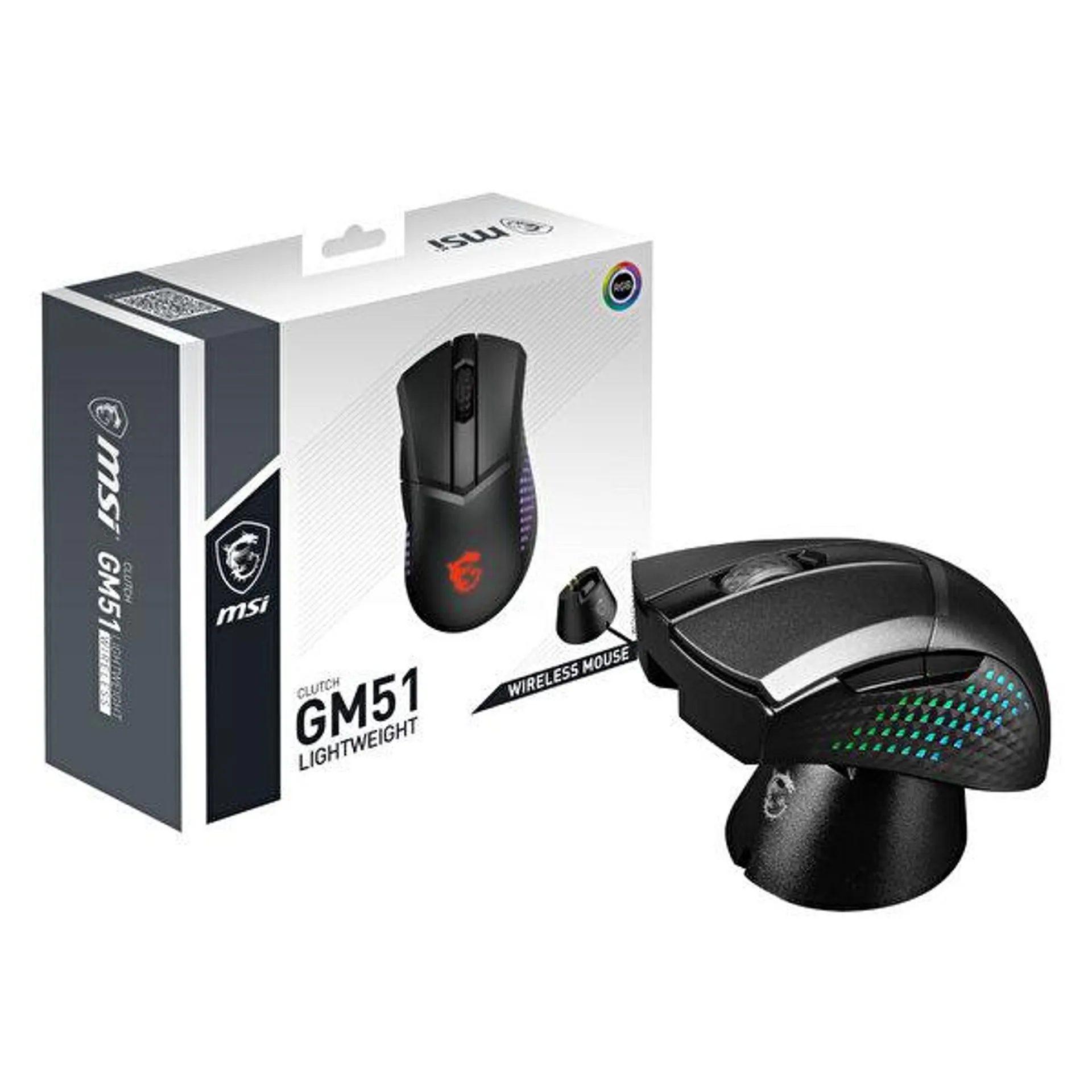 Clutch GM51 Lightweight Wireless RGB 26.000 DPI Optik Siyah Kablosuz Oyuncu Mouse