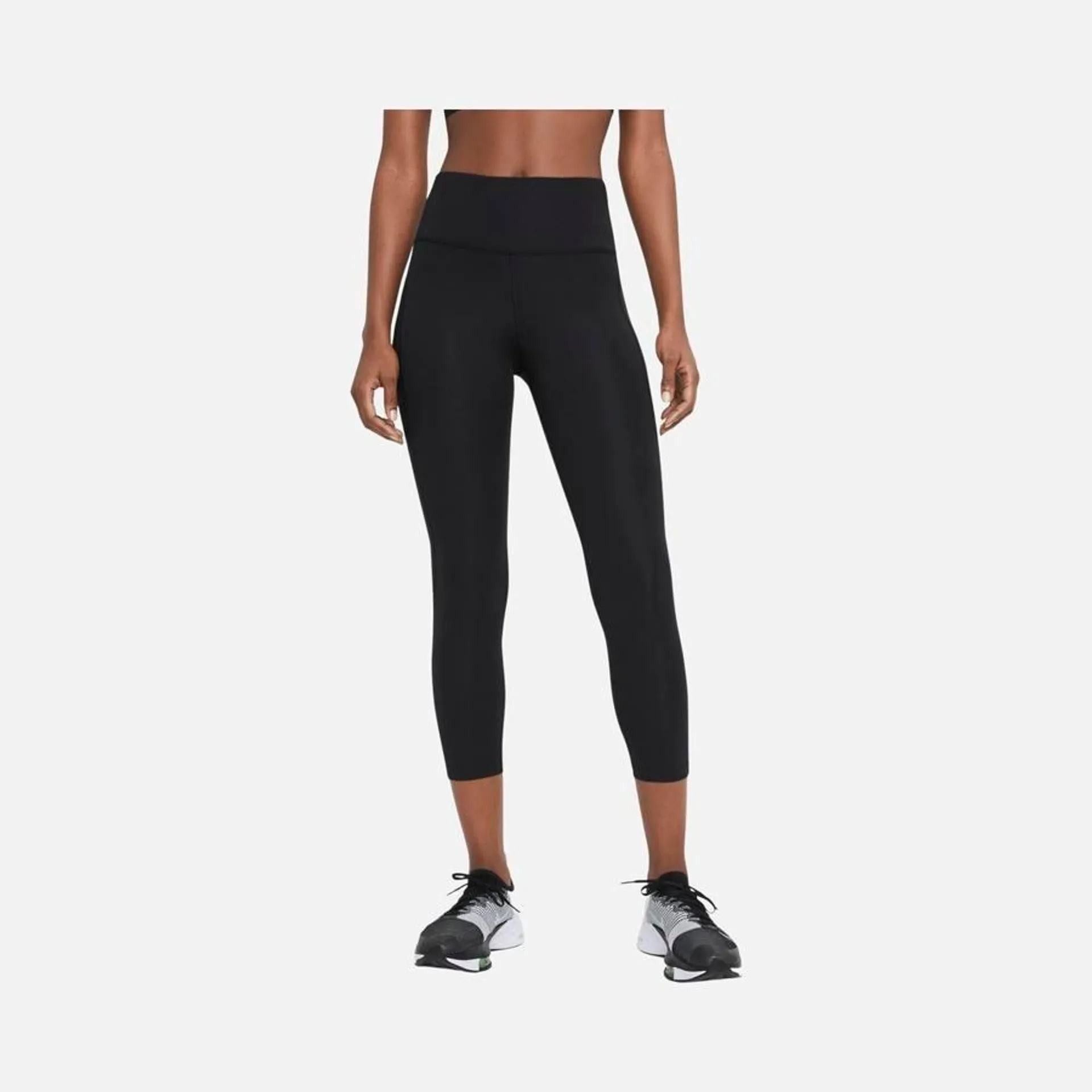 Nike Fast Mid-Rise Crop Running Kadın Tayt