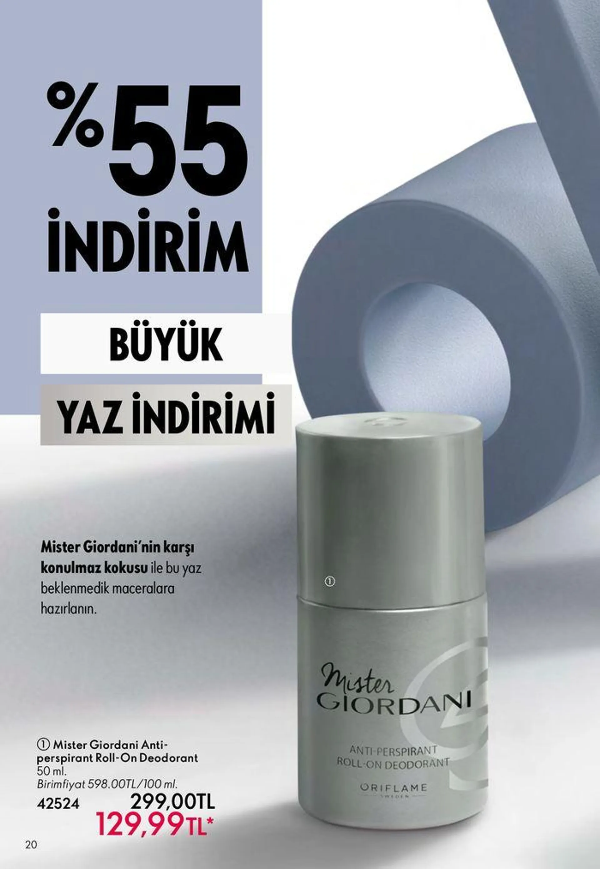 Katalog Oriflame katalog 1 Ağustos - 15 Ağustos 2024 - aktüel Sayfa 20