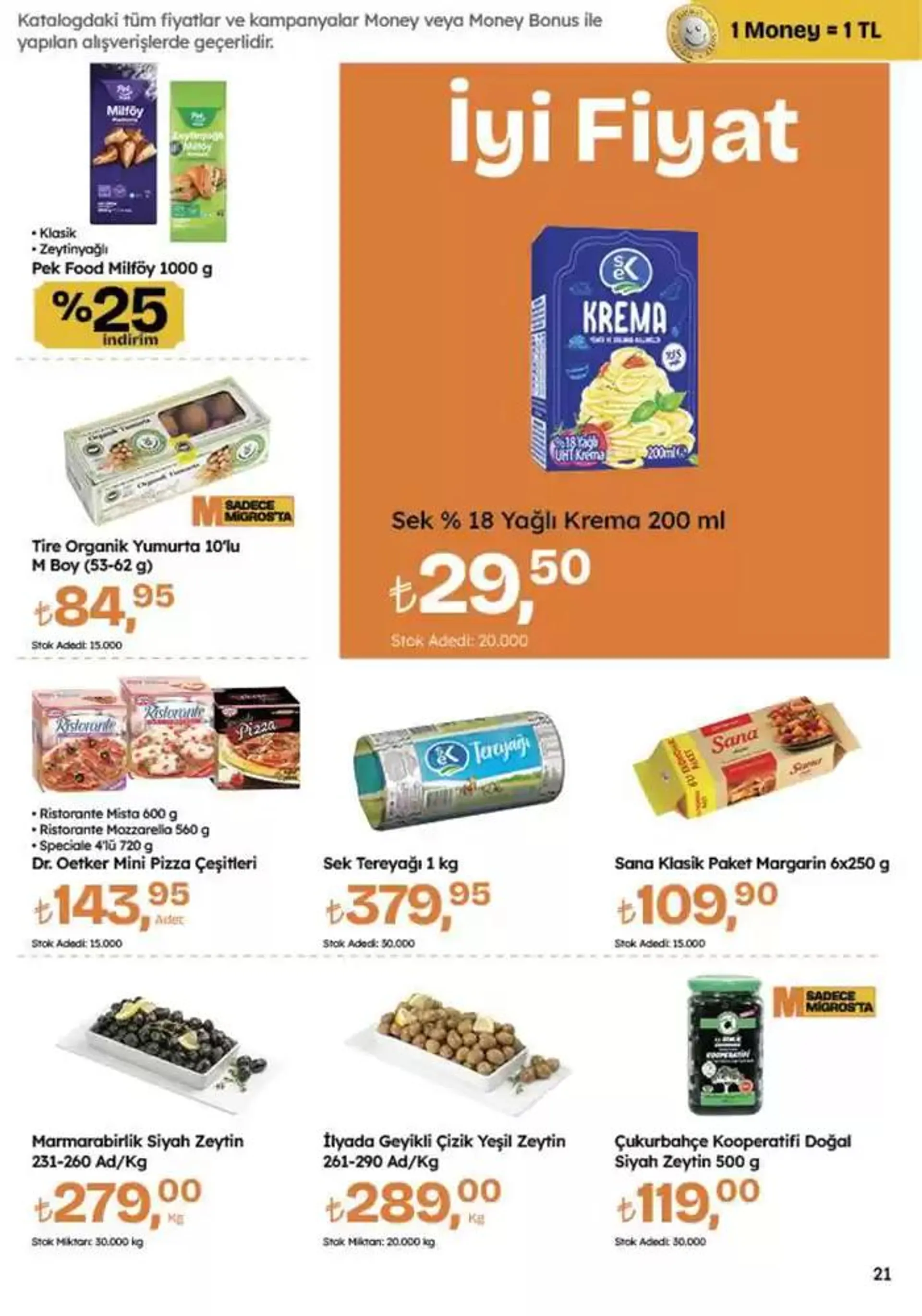 Katalog Migros katalog 26 Ekim - 9 Kasım 2024 - aktüel Sayfa 21