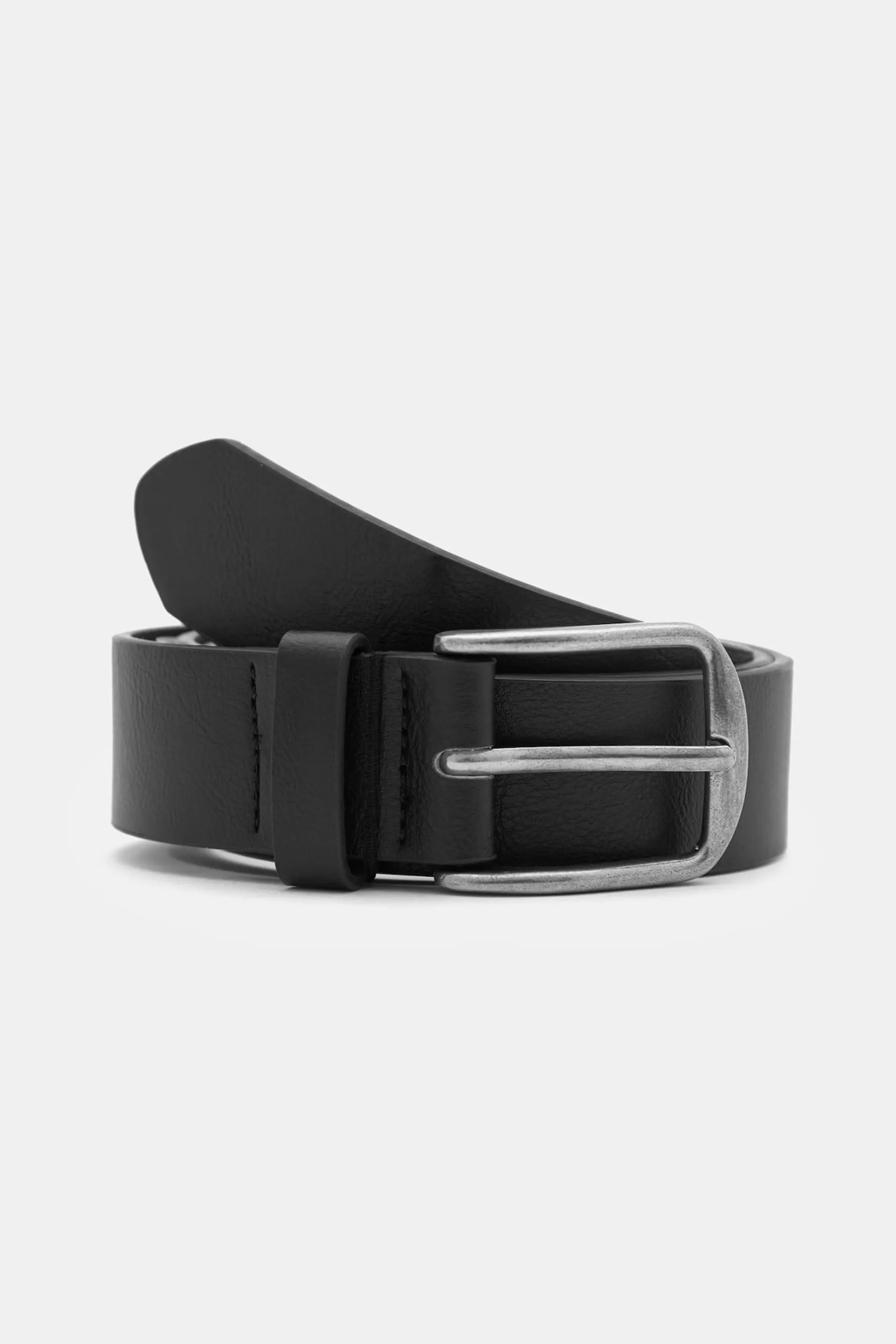 BLACK BELT WITH OVAL BUCKLE