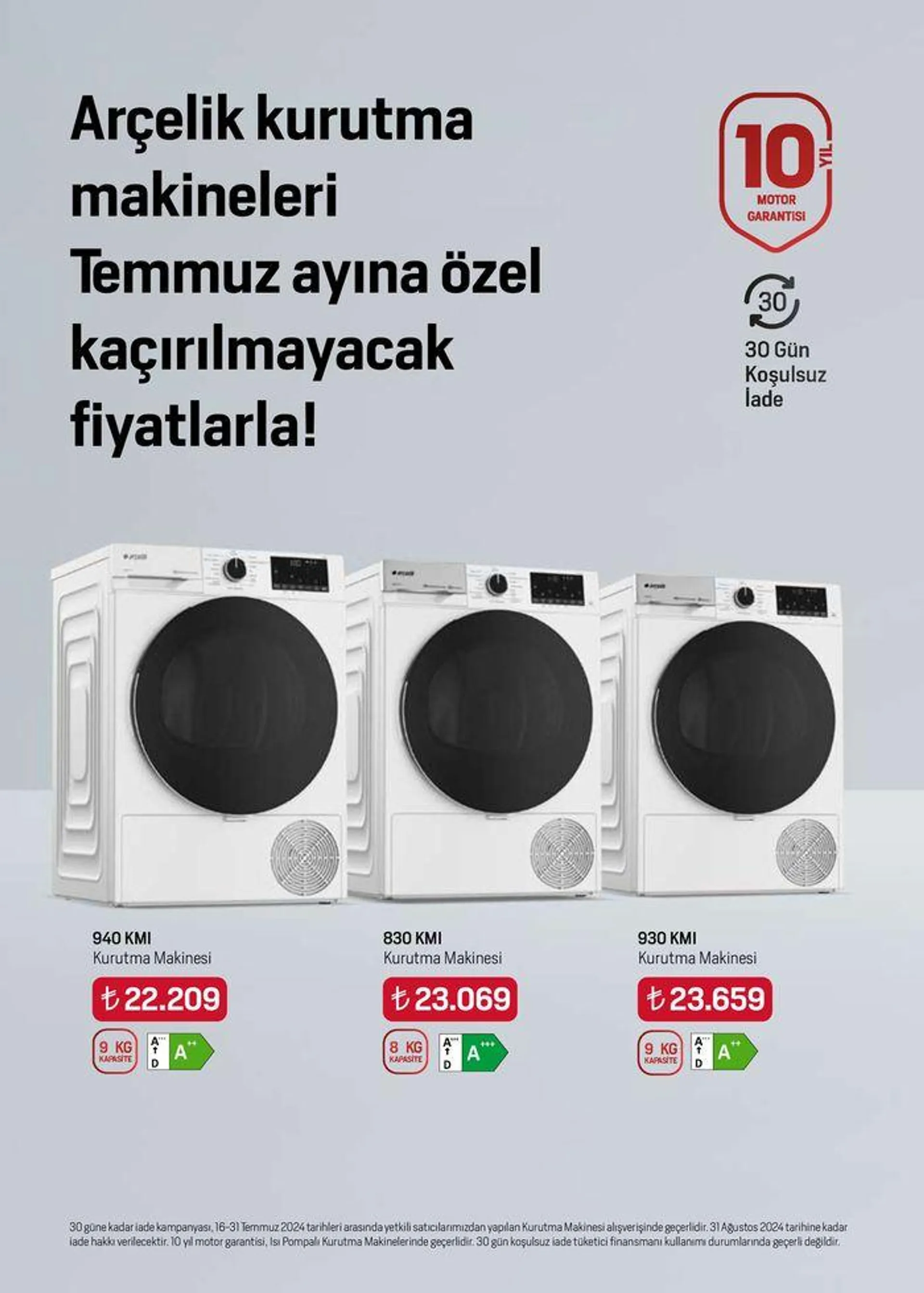 Katalog Arçelik Genel Kataloğu 16 Temmuz - 30 Temmuz 2024 - aktüel Sayfa 20