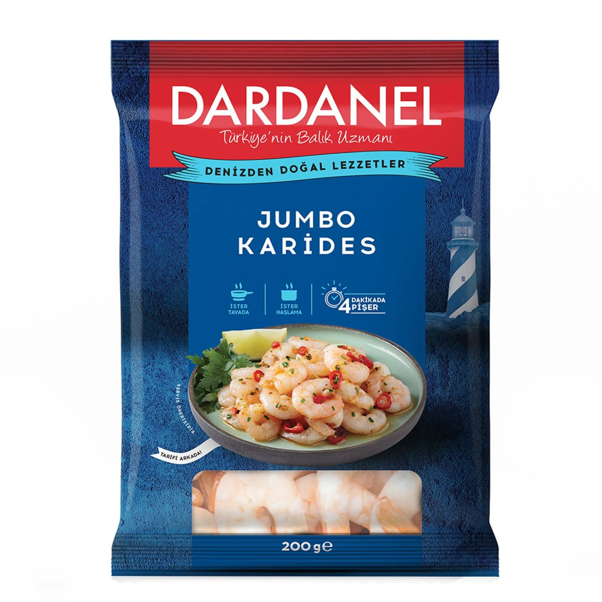 Dardanel Jumbo Karides 200 G