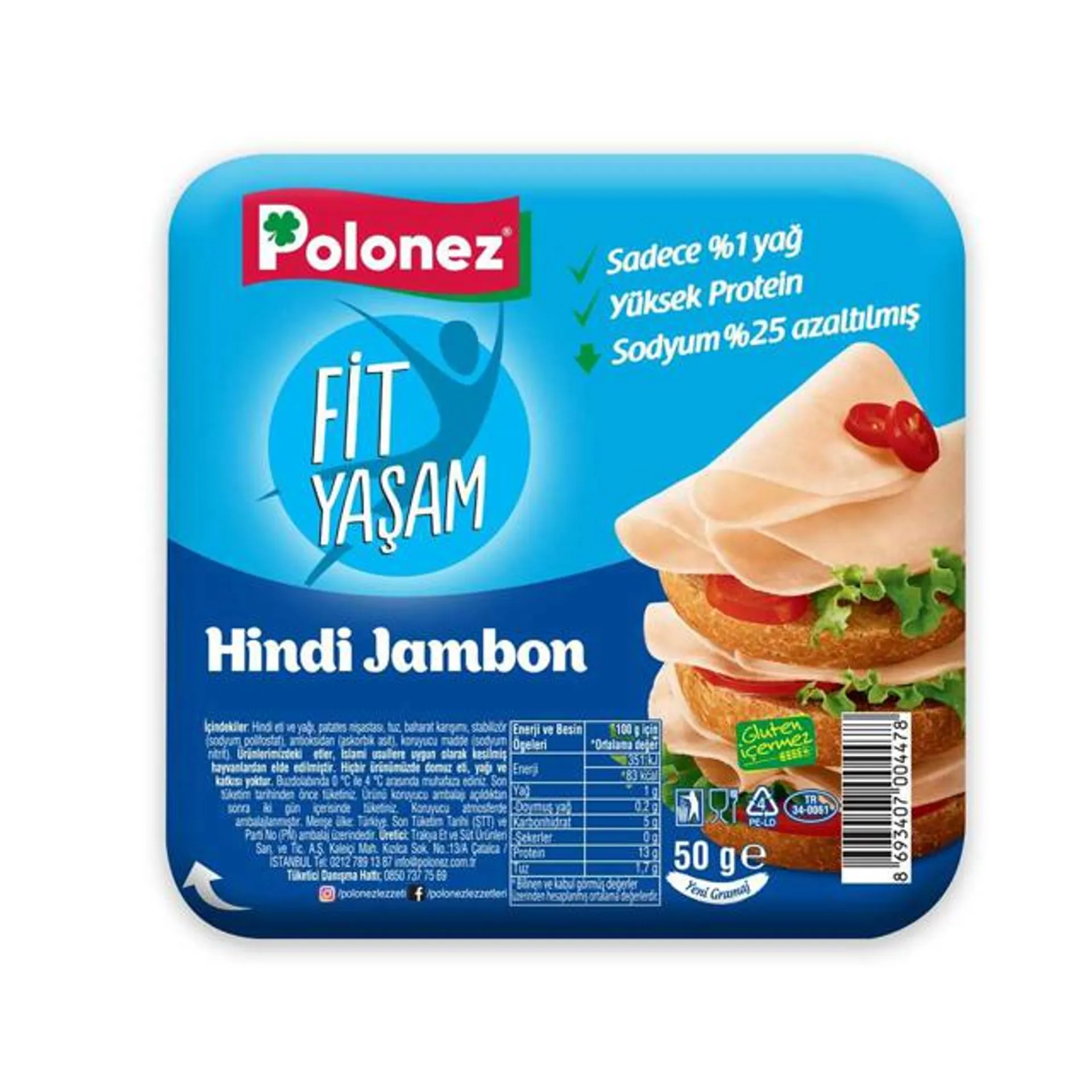 POLONEZ HINDI JAMBON SALAM 50 GR