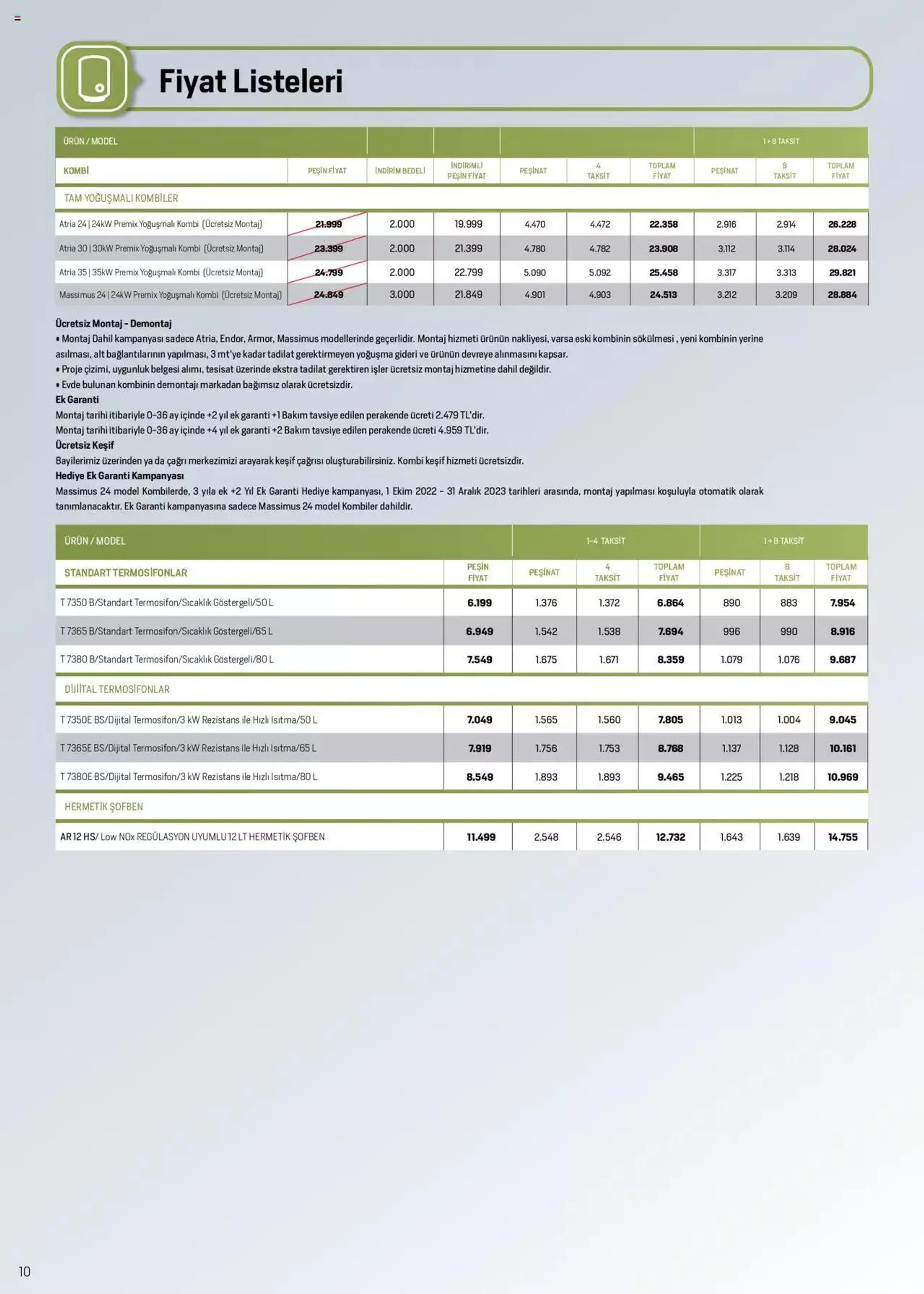 Katalog Arçelik İklimlendirme Kataloğu 16 Aralık - 31 Aralık 2023 - aktüel Sayfa 10