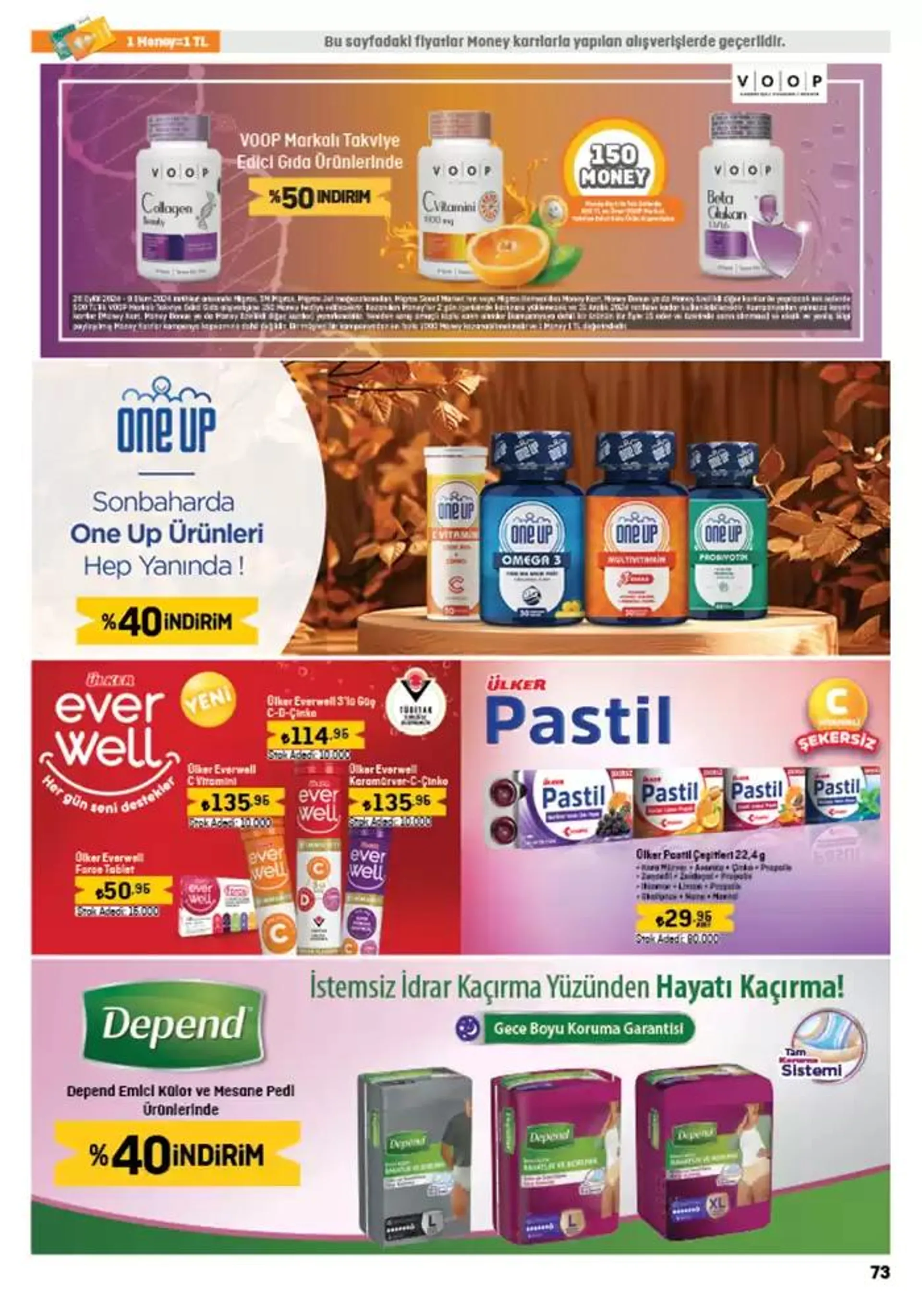 Katalog Migros katalog 26 Eylül - 9 Ekim 2024 - aktüel Sayfa 73