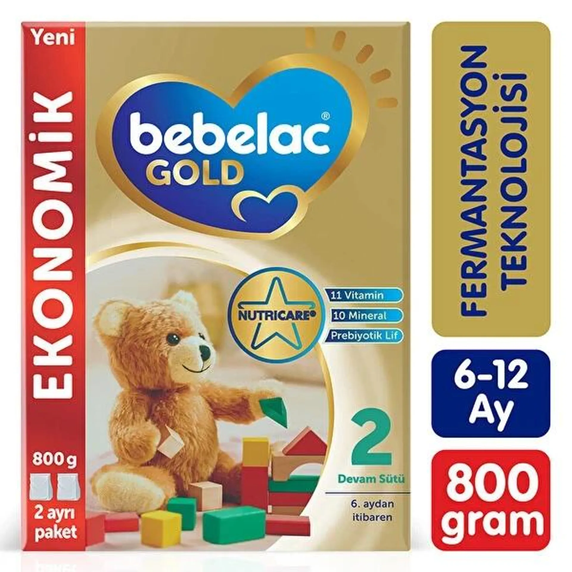 Nutricia Bebelac Gold Vitamin Prebiyotik 800 Gr 2