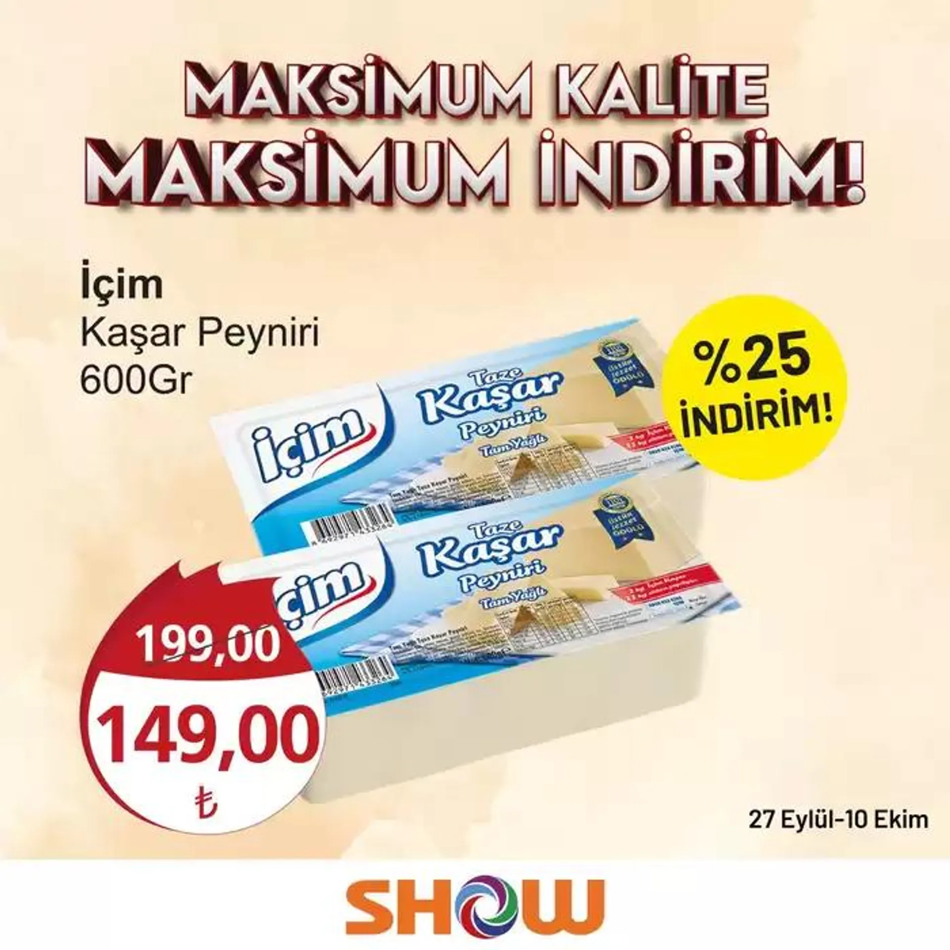 Katalog Show Market katalog 4 Ekim - 18 Ekim 2024 - aktüel Sayfa 7