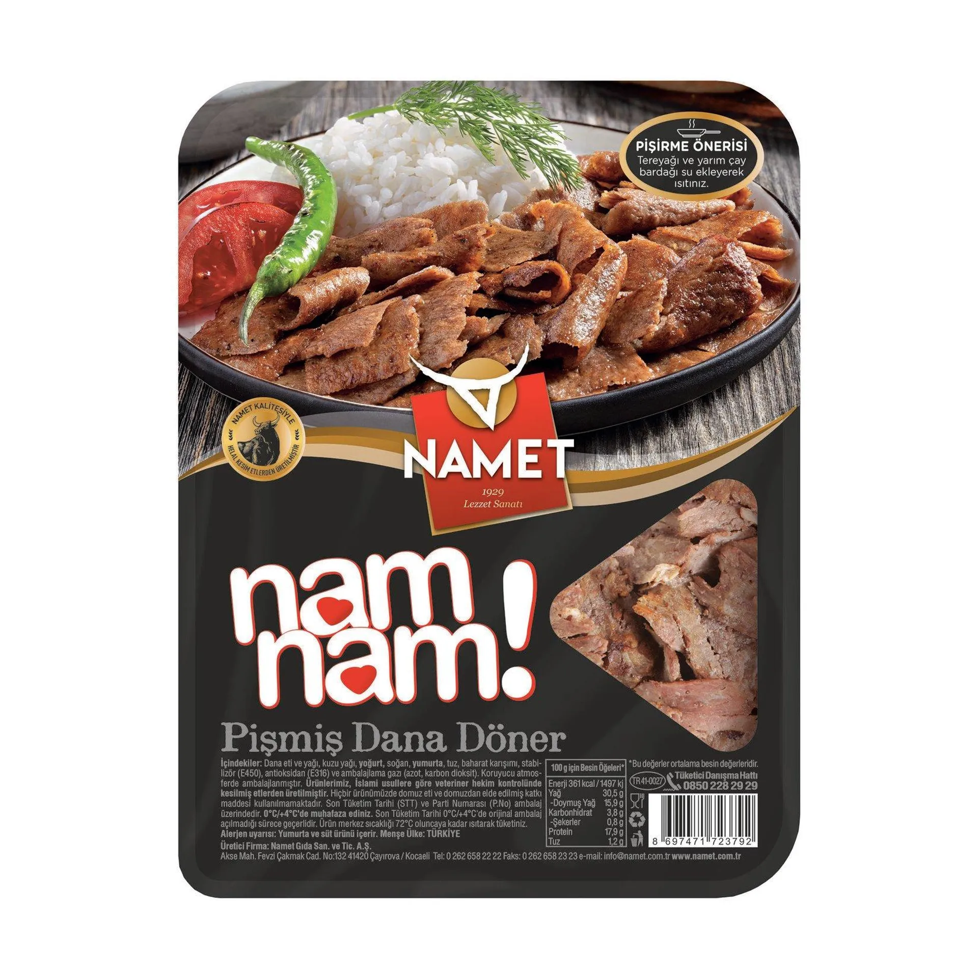 Namet Pişmiş Döner 250 G