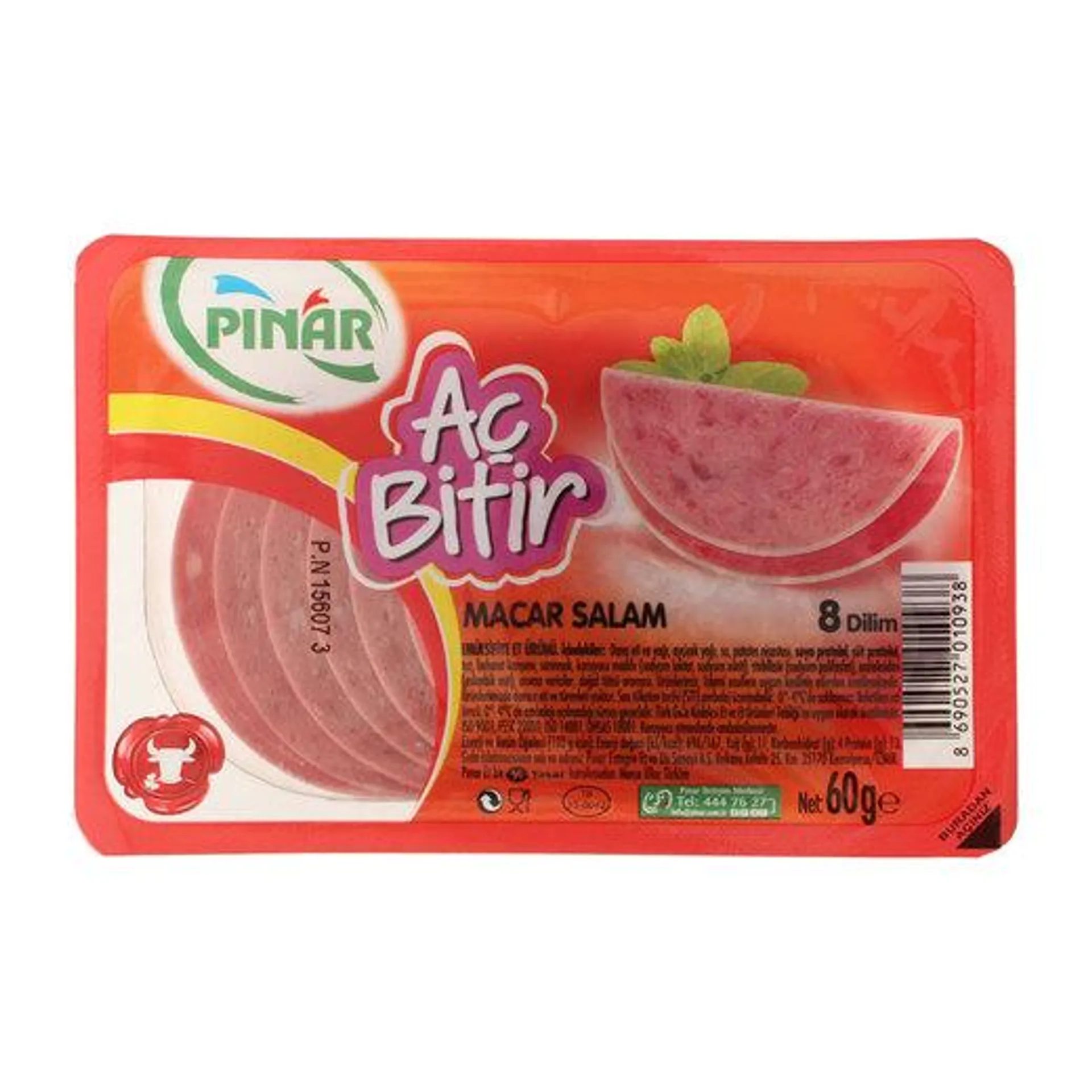 Pınar Aç Bitir Macar Salam 60 gr