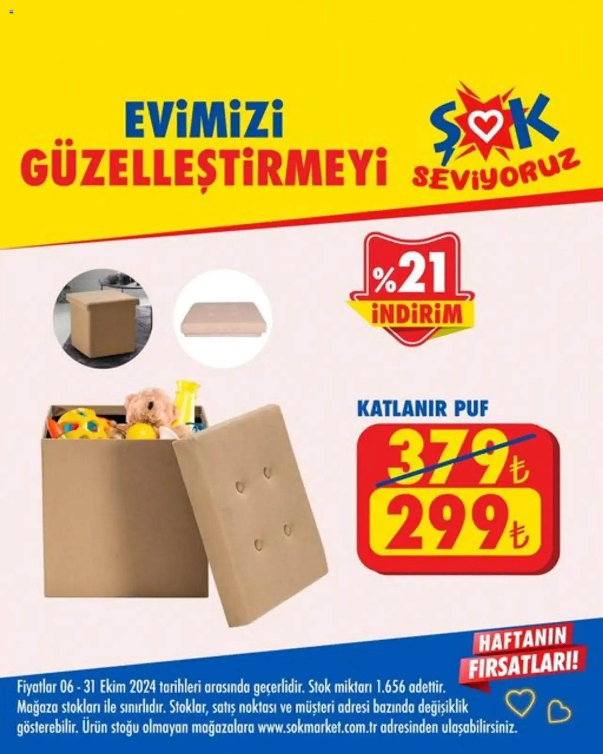 Katalog Şok Market indirim - evimizi 6 Ekim - 31 Ekim 2024 - aktüel Sayfa 1