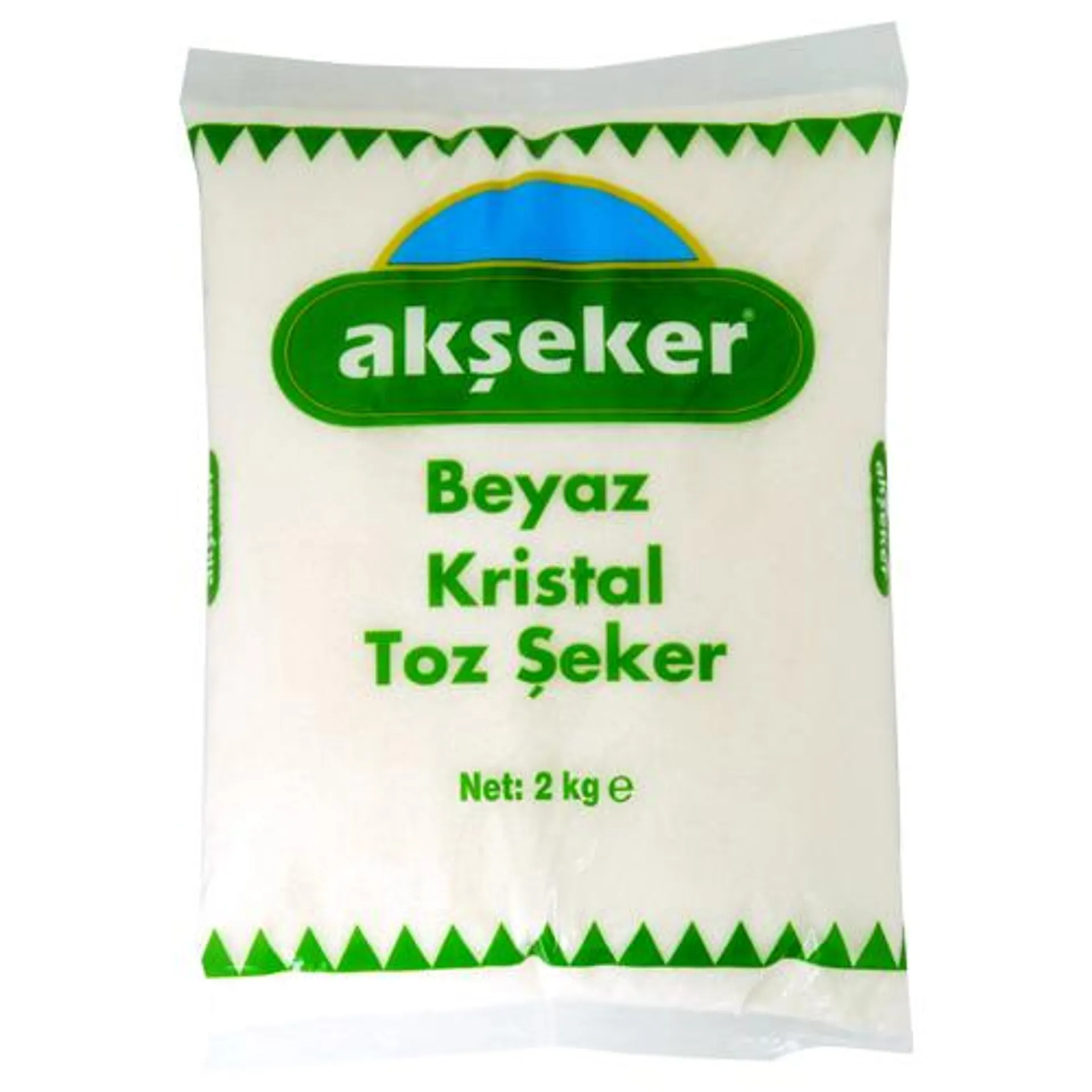 Akşeker Beyaz Kristal Toz Şeker 2 Kg