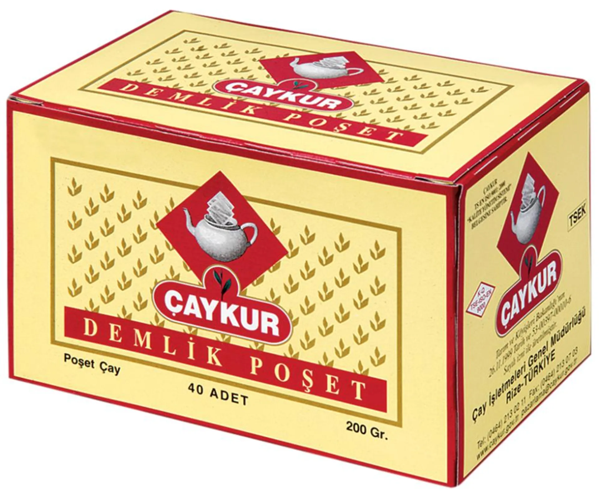 Çaykur Demlik Poşet Çay 40x5 g