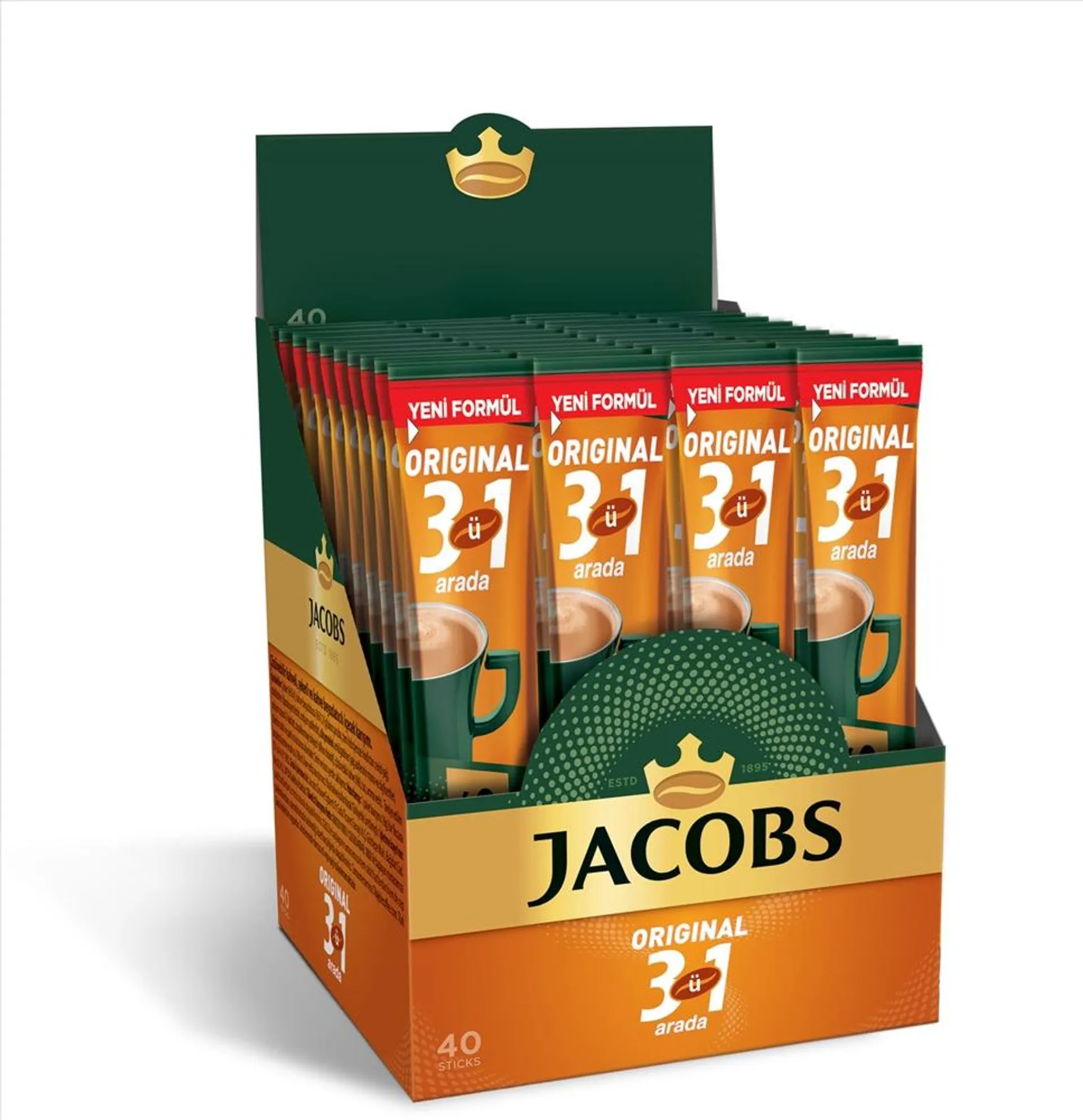 Jacobs 3ü 1 Arada Kahve 40x16 g