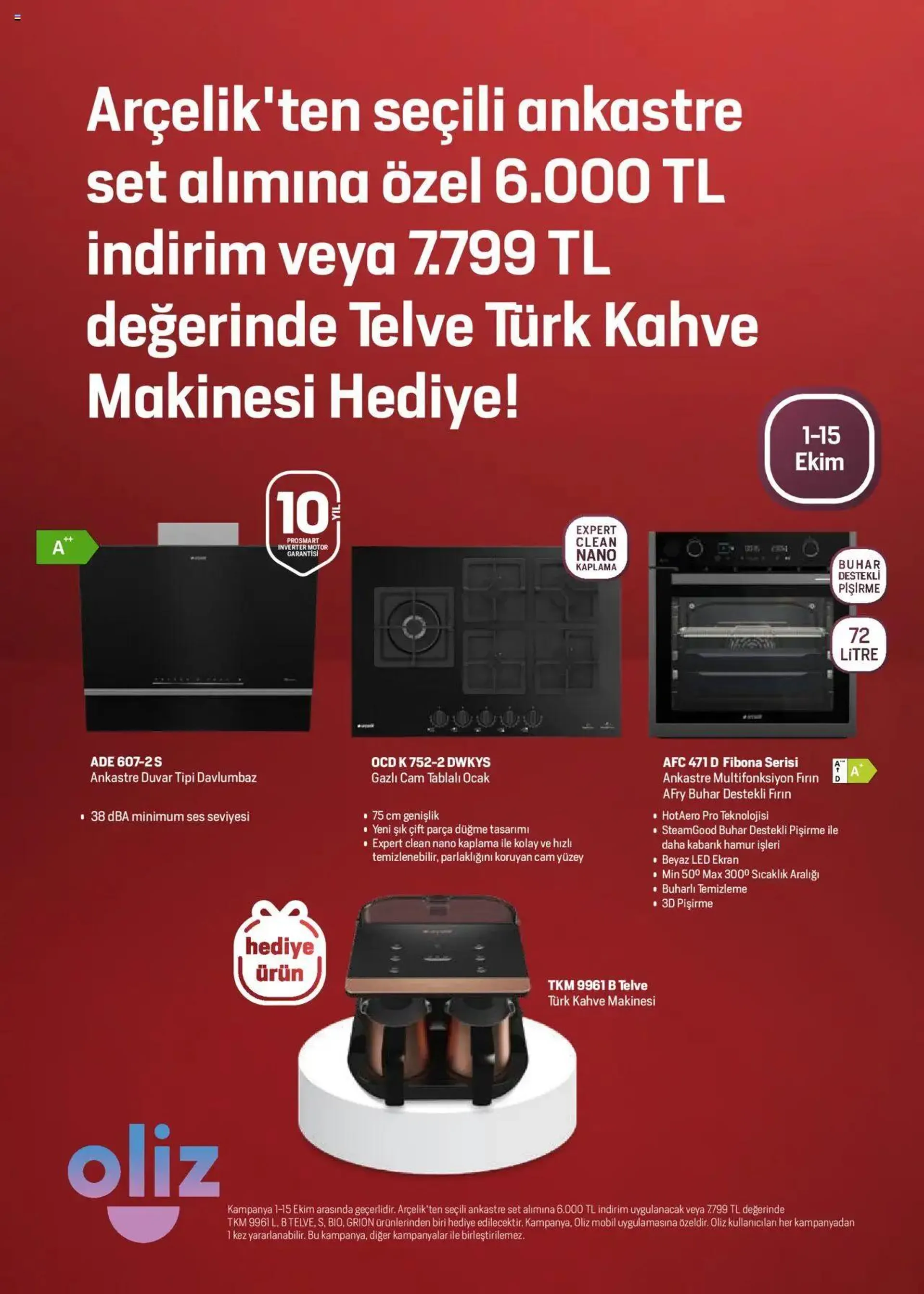 Katalog Arçelik Katalog 1 Ekim - 15 Ekim 2024 - aktüel Sayfa 46