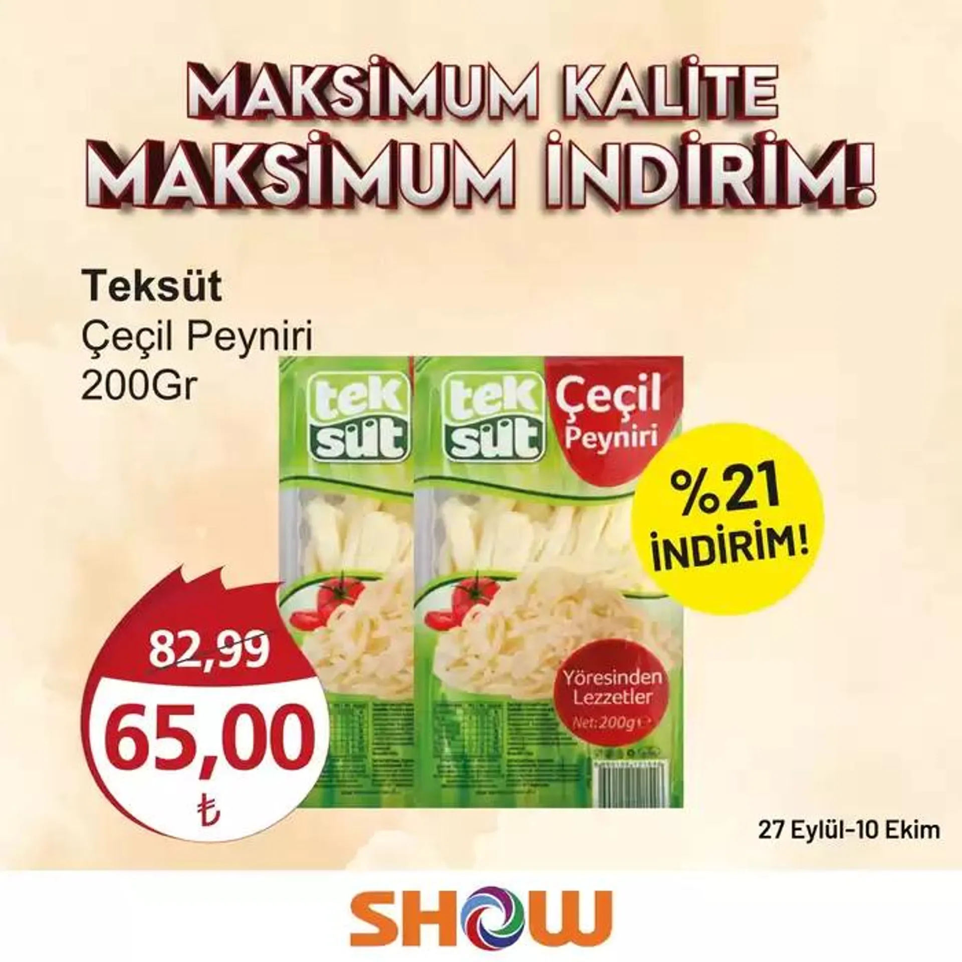 Katalog Show Market katalog 4 Ekim - 18 Ekim 2024 - aktüel Sayfa 8