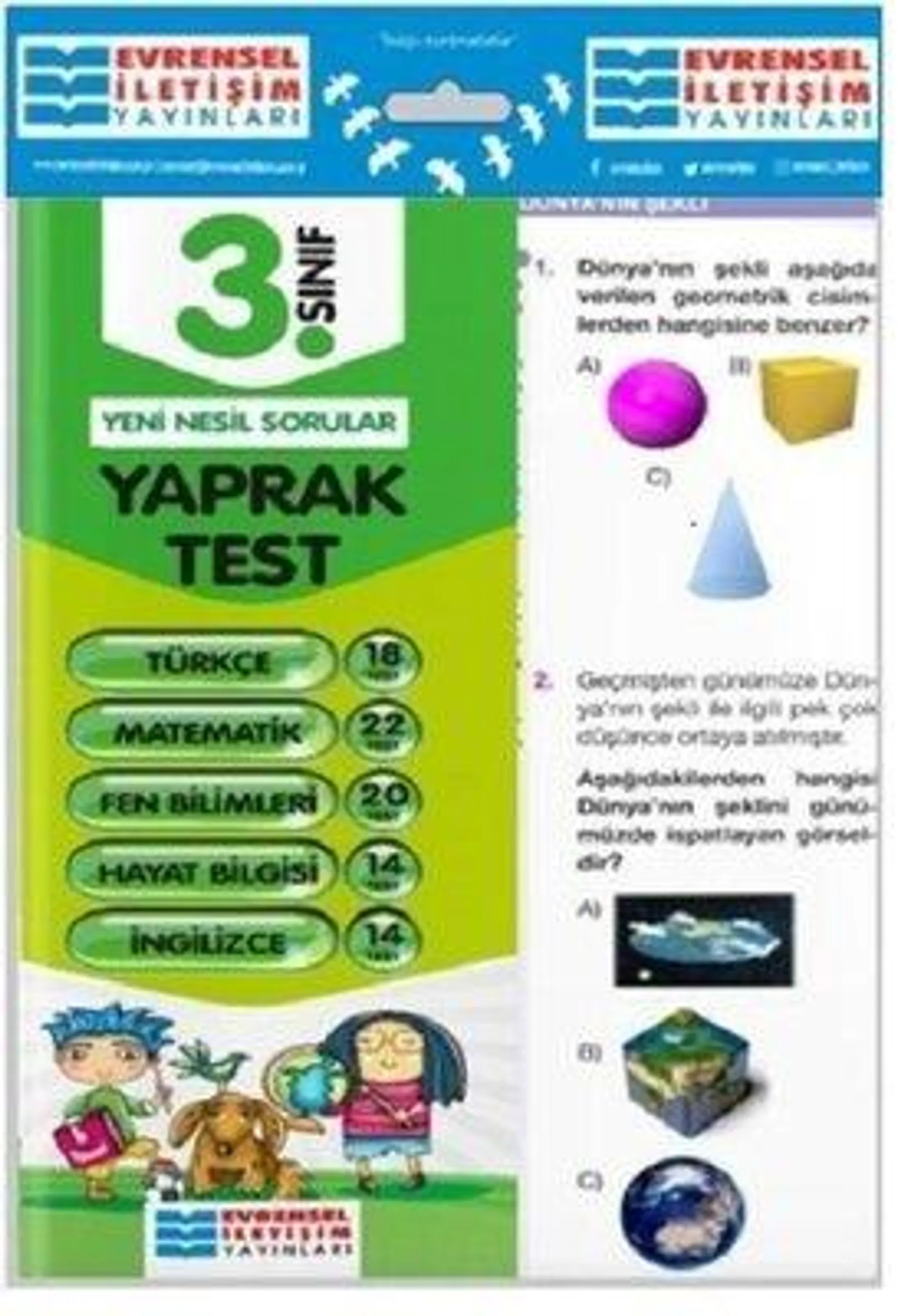 3.Sınıf Tüm Dersler Yaprak Test