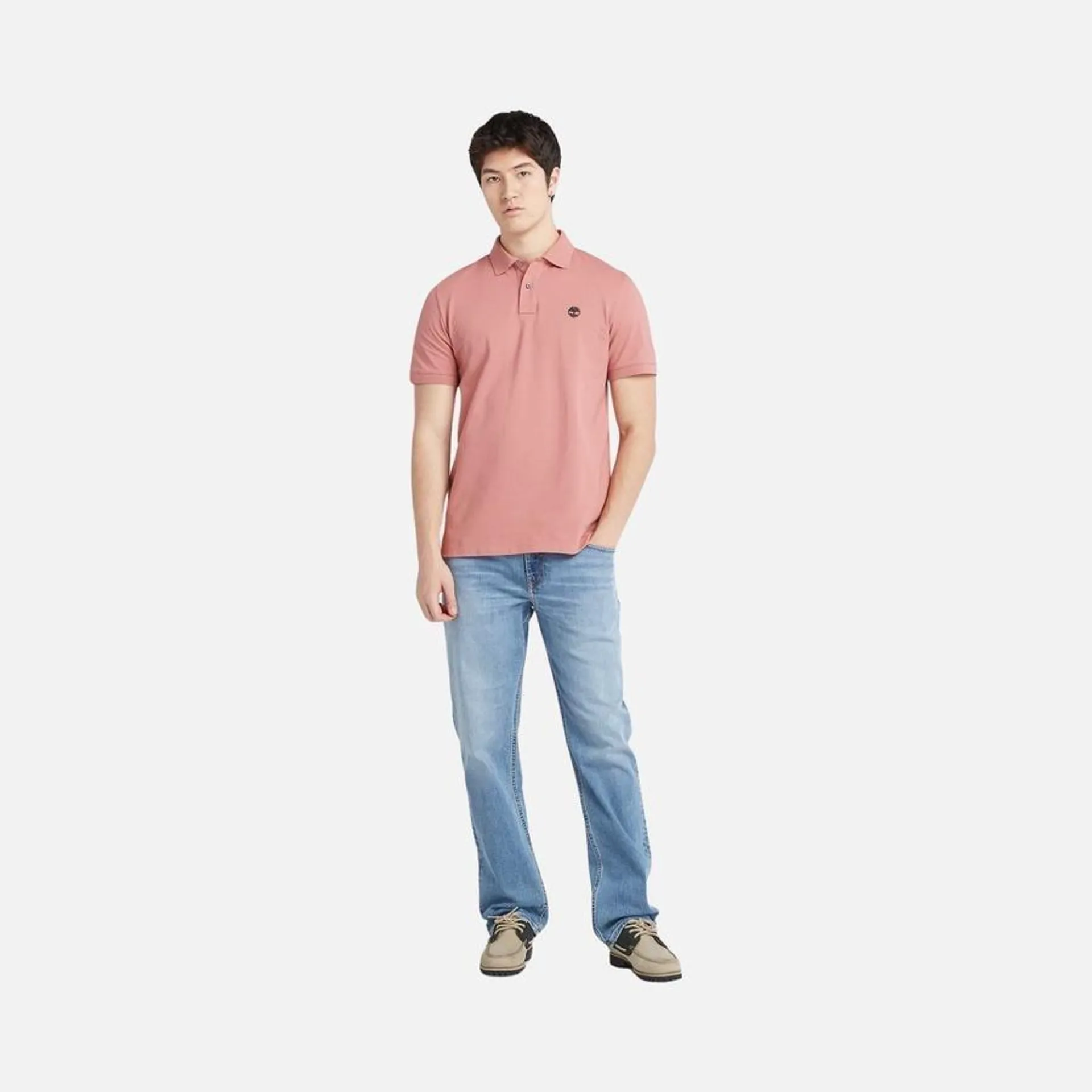 Timberland Sportswear Millers River Pique Short-Sleeve Polo Erkek Tişört