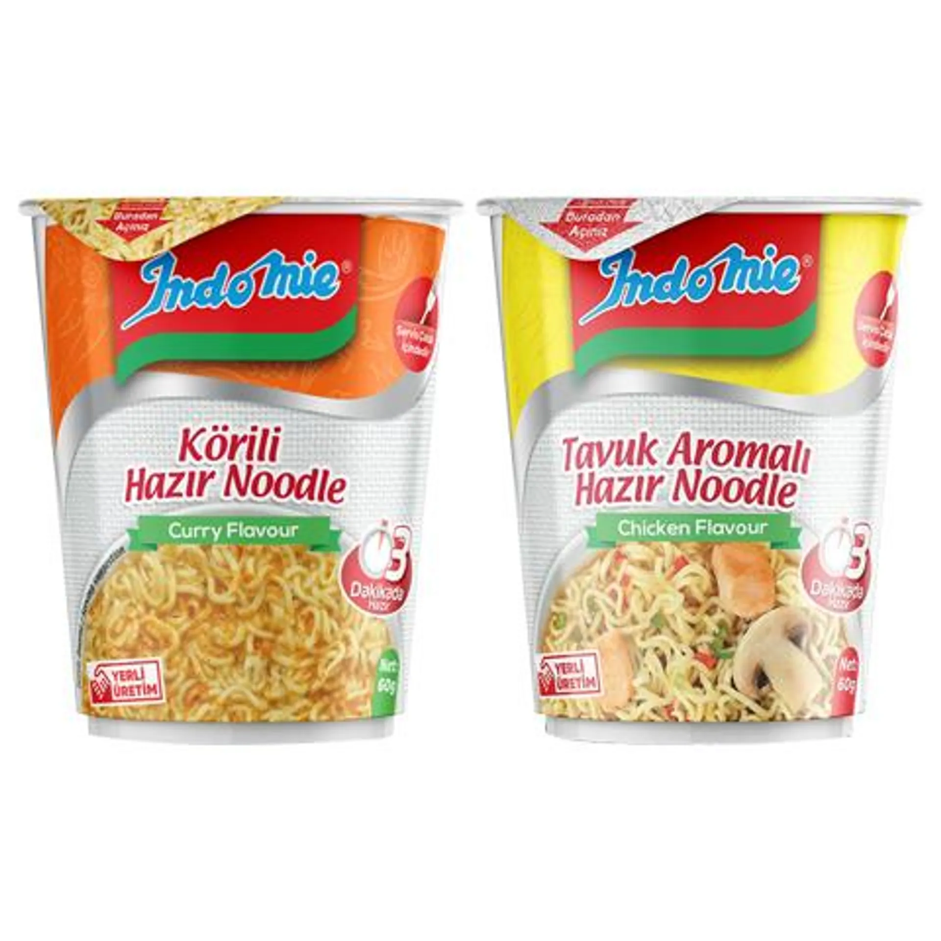 Indomie Çeşnili Noodle Bardak 60 Gr