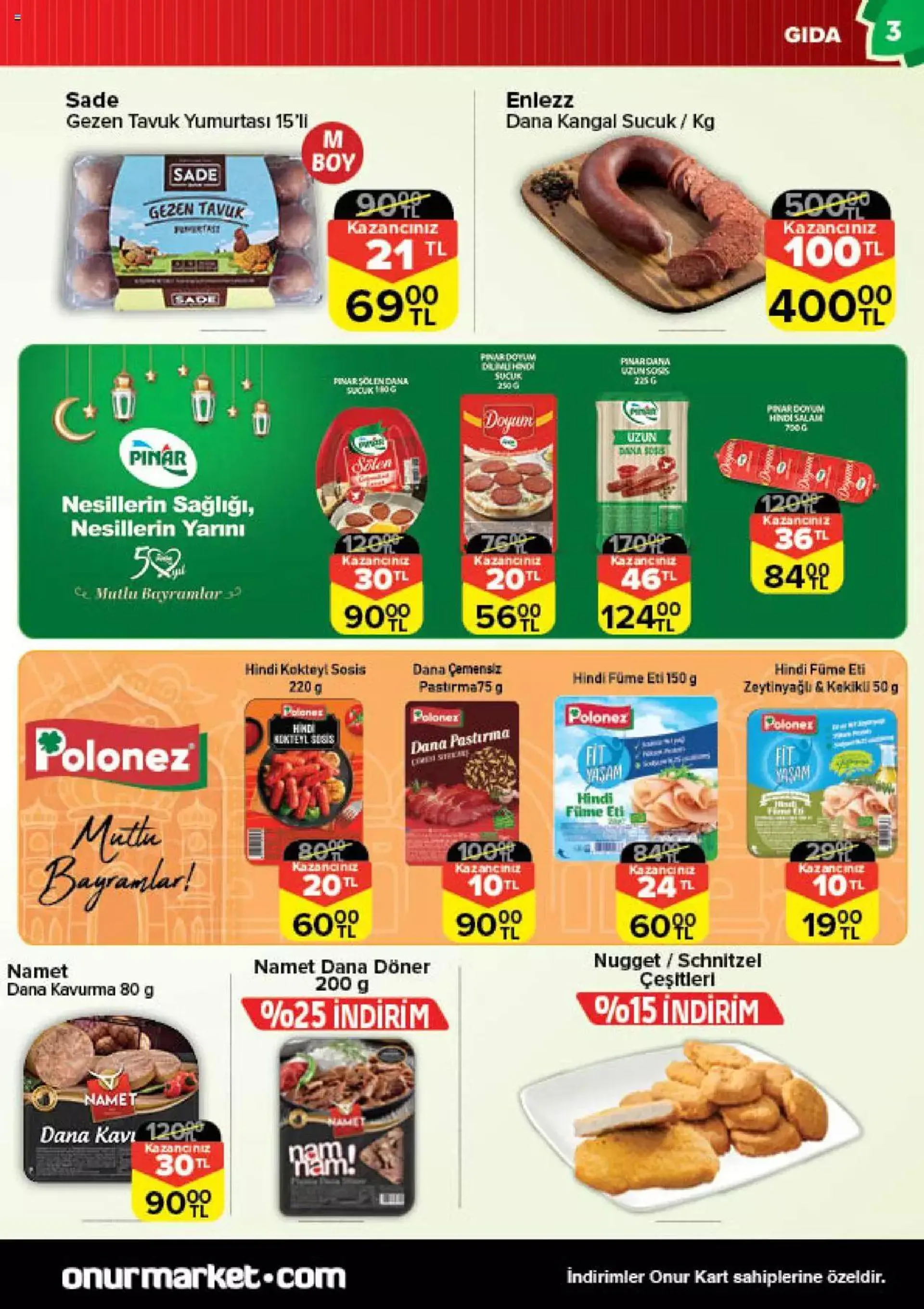 Katalog Onur Market Katalog Bursa 11 Nisan - 24 Nisan 2024 - aktüel Sayfa 3