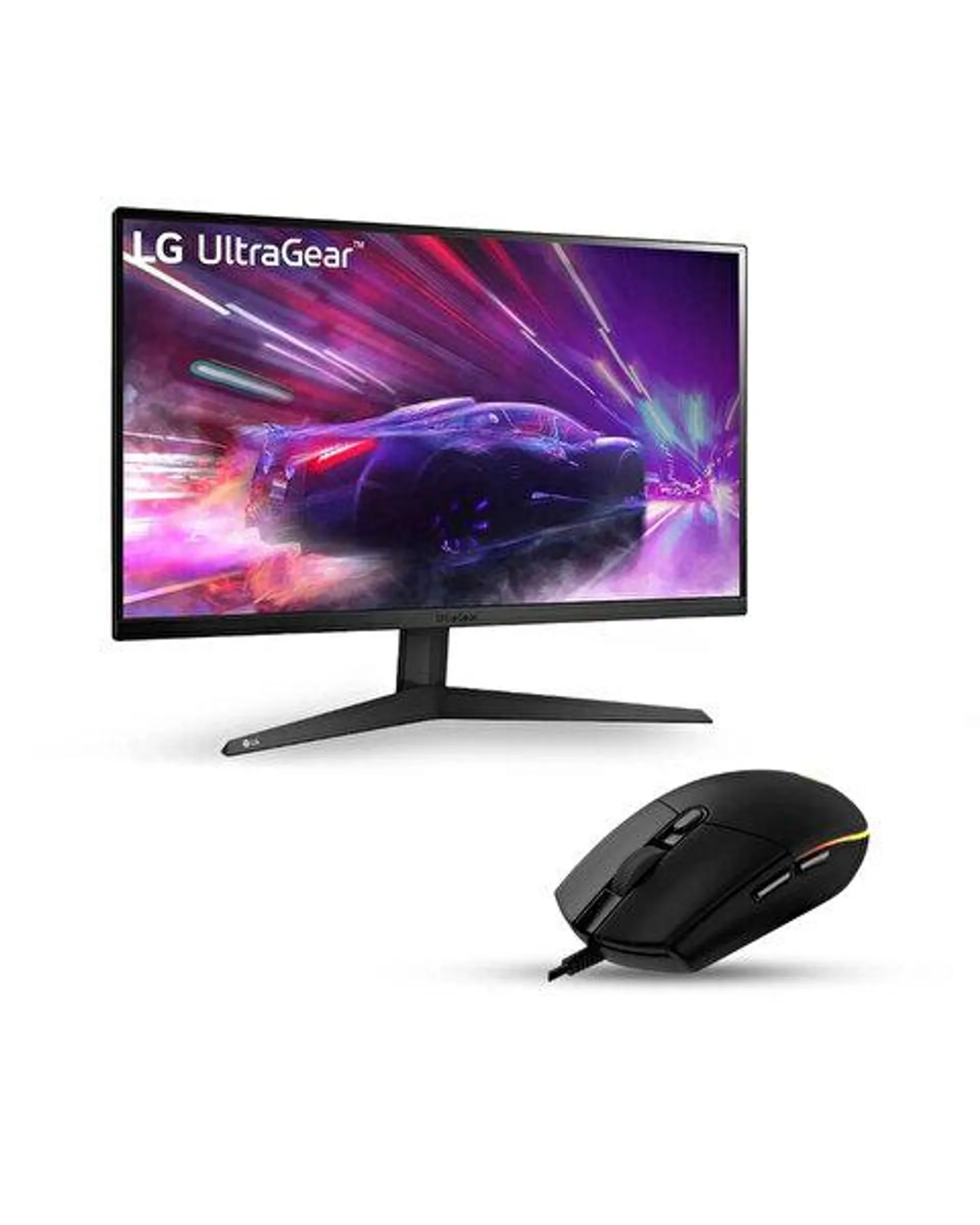 UltraGear 24GQ50F-B 24" 165 Hz 1 ms FreeSync Gaming Monitör ve Logitech G G102 Gaming Mouse