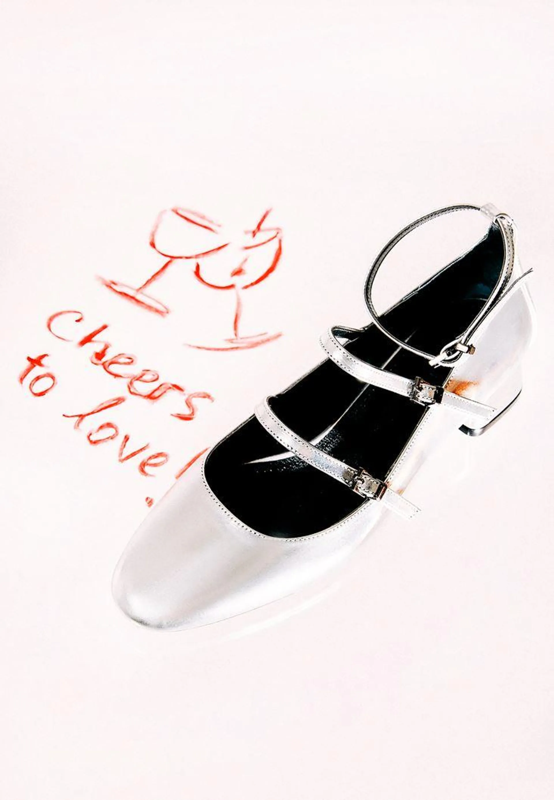 Gümüş Toka Detaylı Mary Jane Ayakkabı