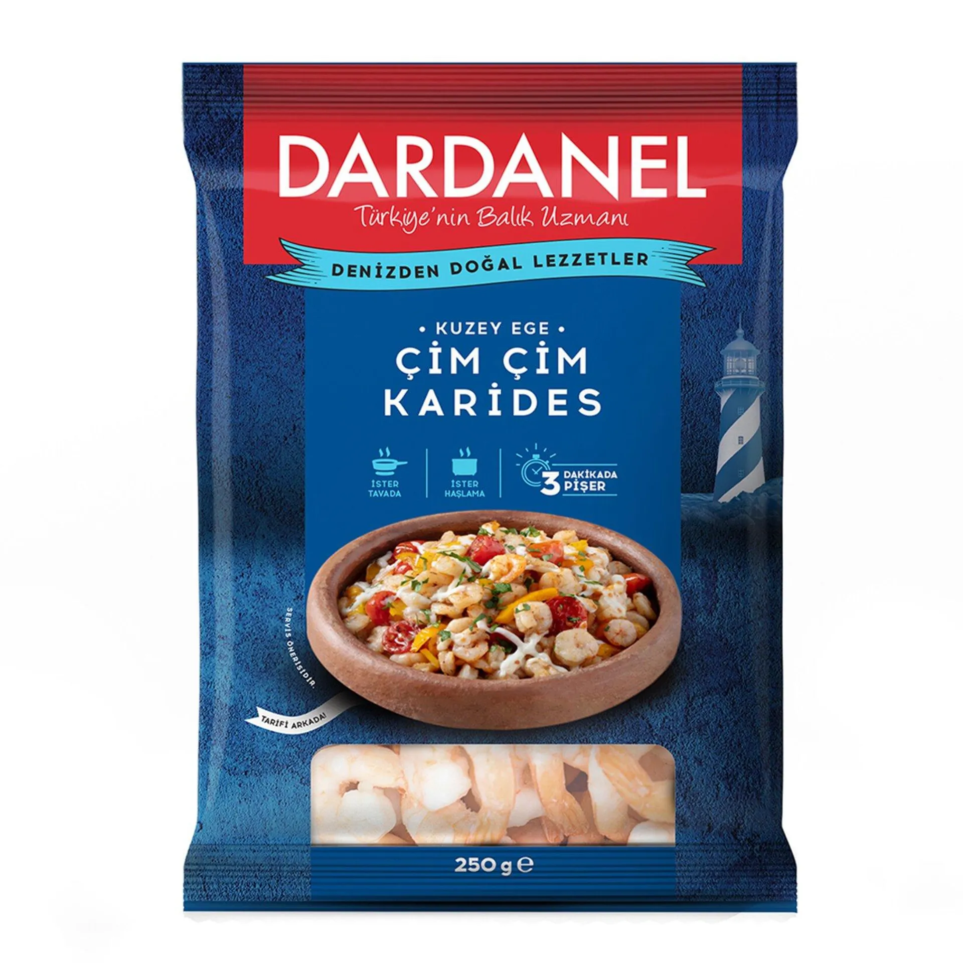 Dardanel Çim Çim Karides 250 G