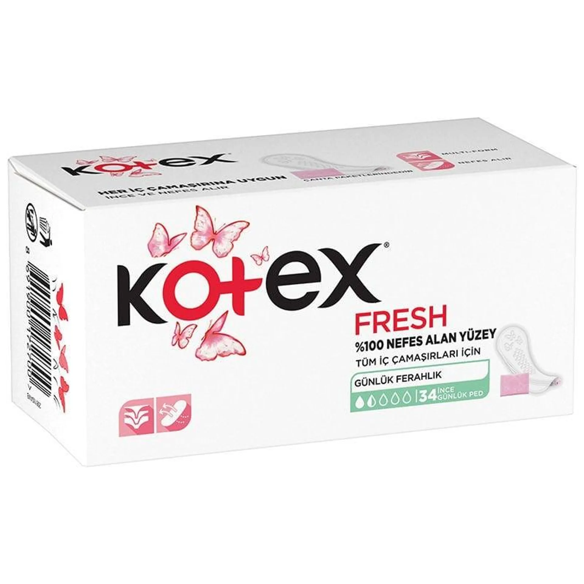 Kotex Fresh İnce Günlük Ped 34' lü