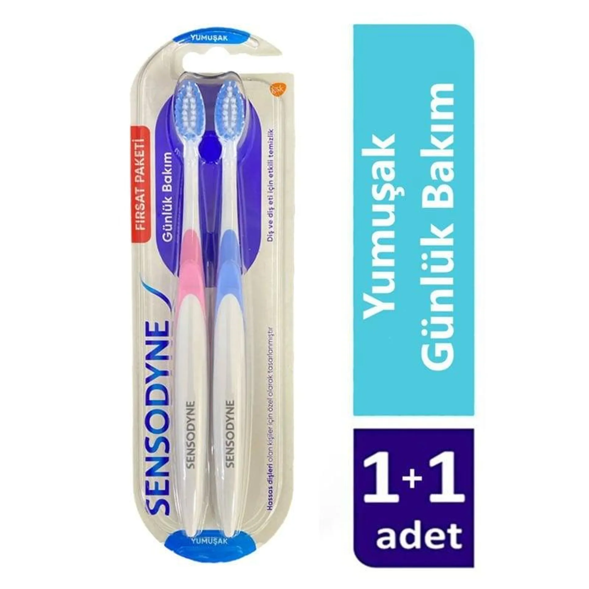 Sensodyne Günlük Bakım Diş Fırçası 1+1