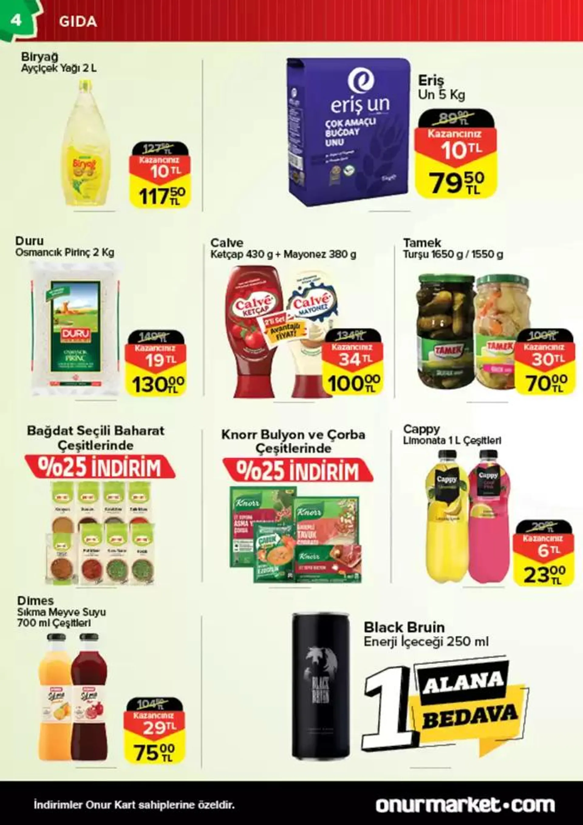 Katalog Onur Market Katalog 10 Ekim - 24 Ekim 2024 - aktüel Sayfa 4