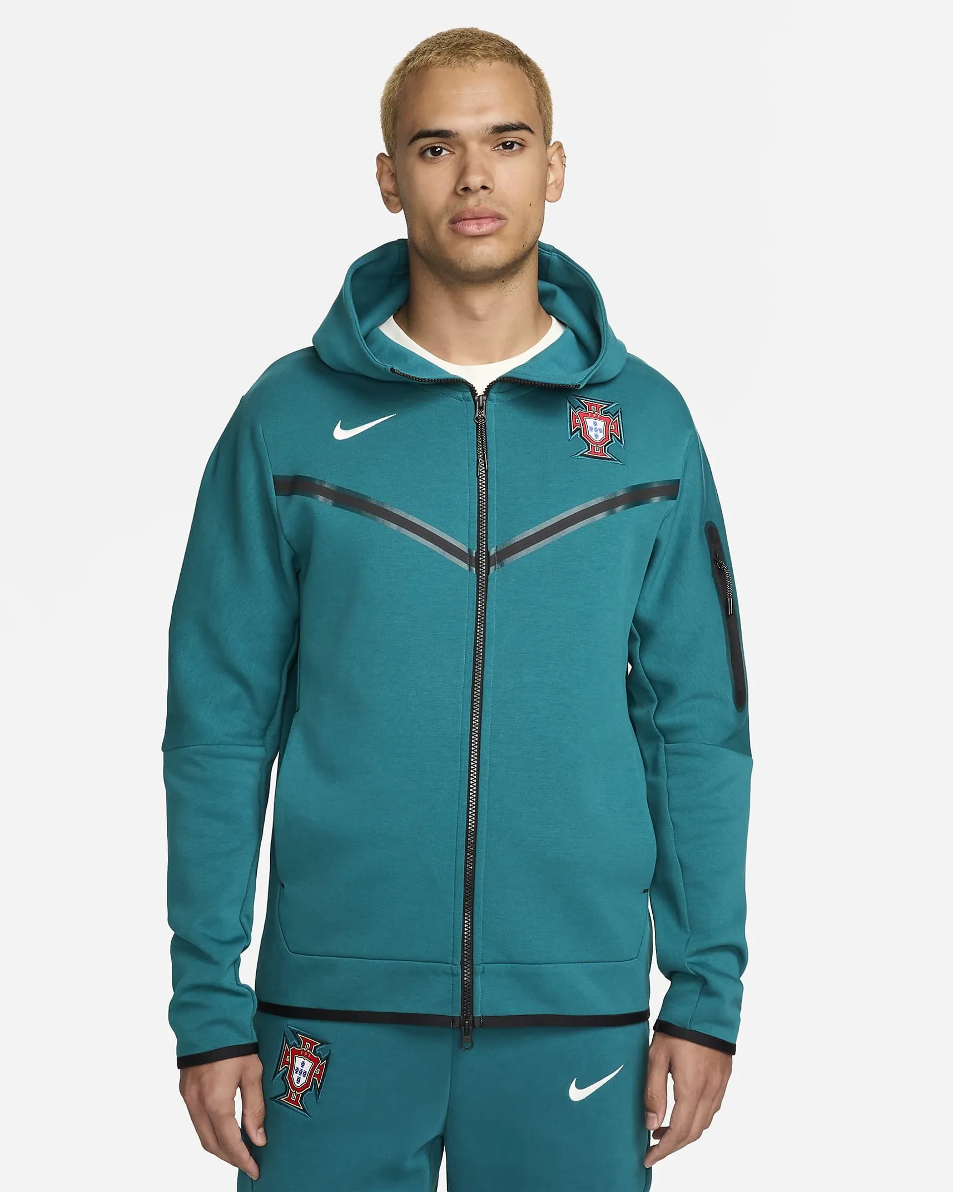 Hoodie de futebol com fecho completo Nike para homem