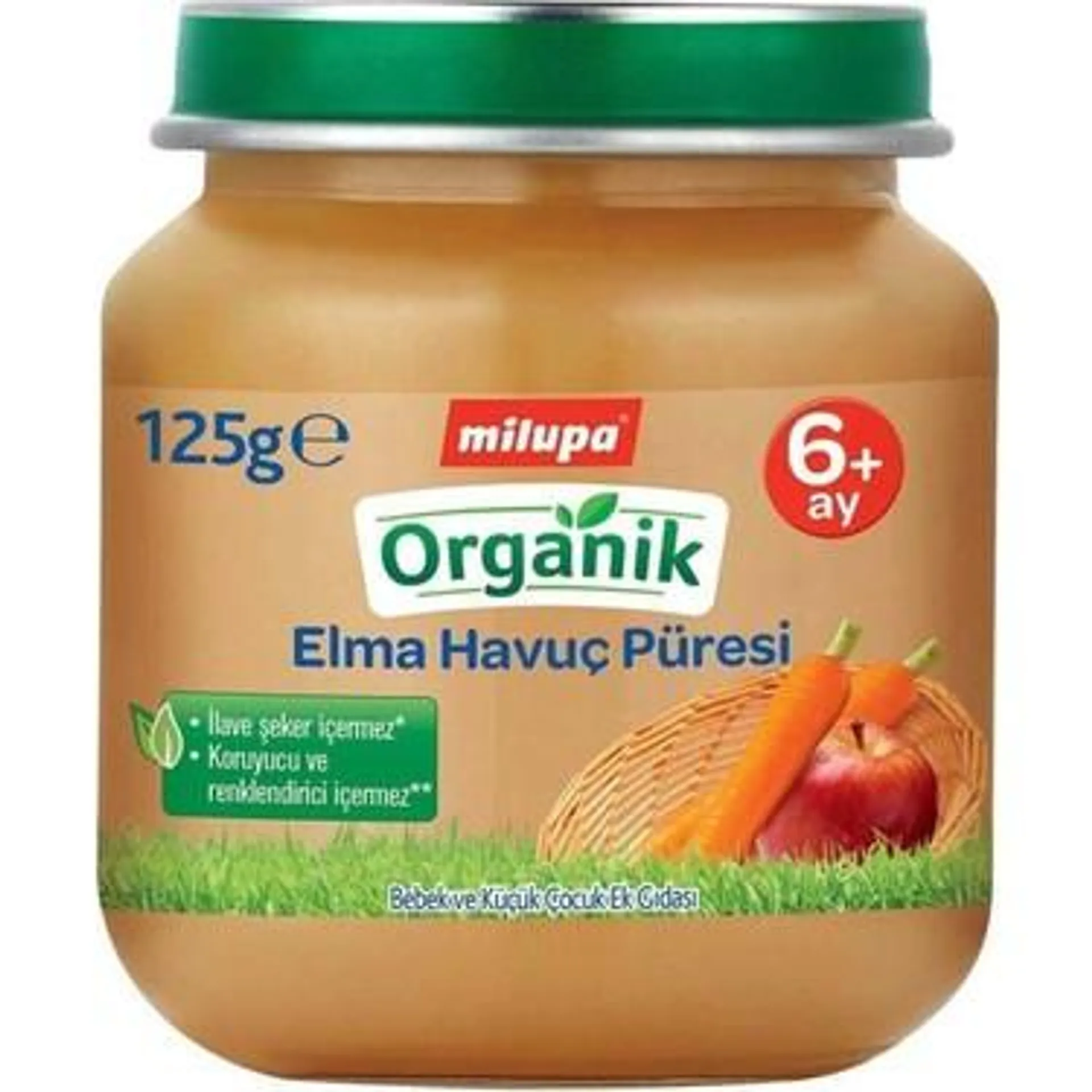 Milupa 125 Gr Organik Elma Havuç Püresi