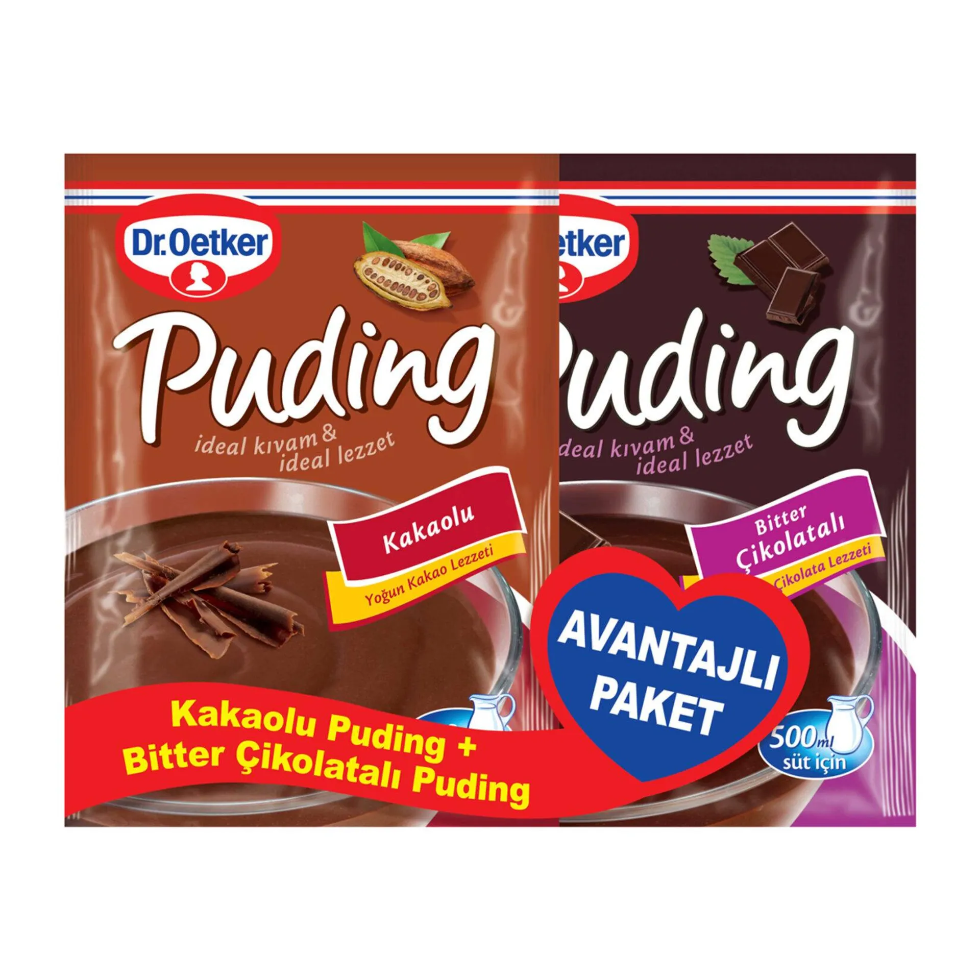 Dr.Oetker Kakaolu Bitterli Puding 258 g