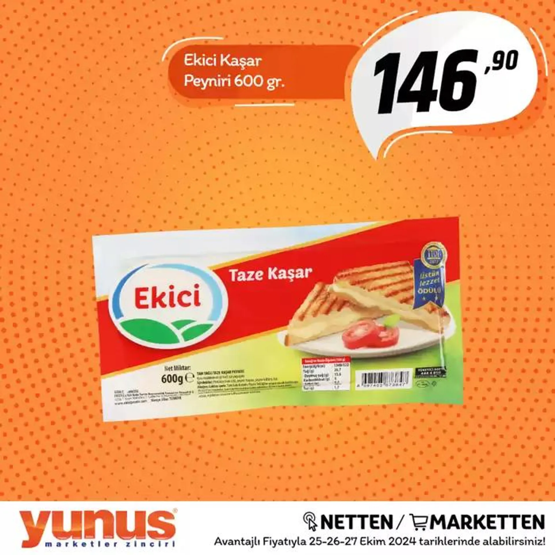 Katalog Yunus Market katalog 26 Ekim - 9 Kasım 2024 - aktüel Sayfa 3