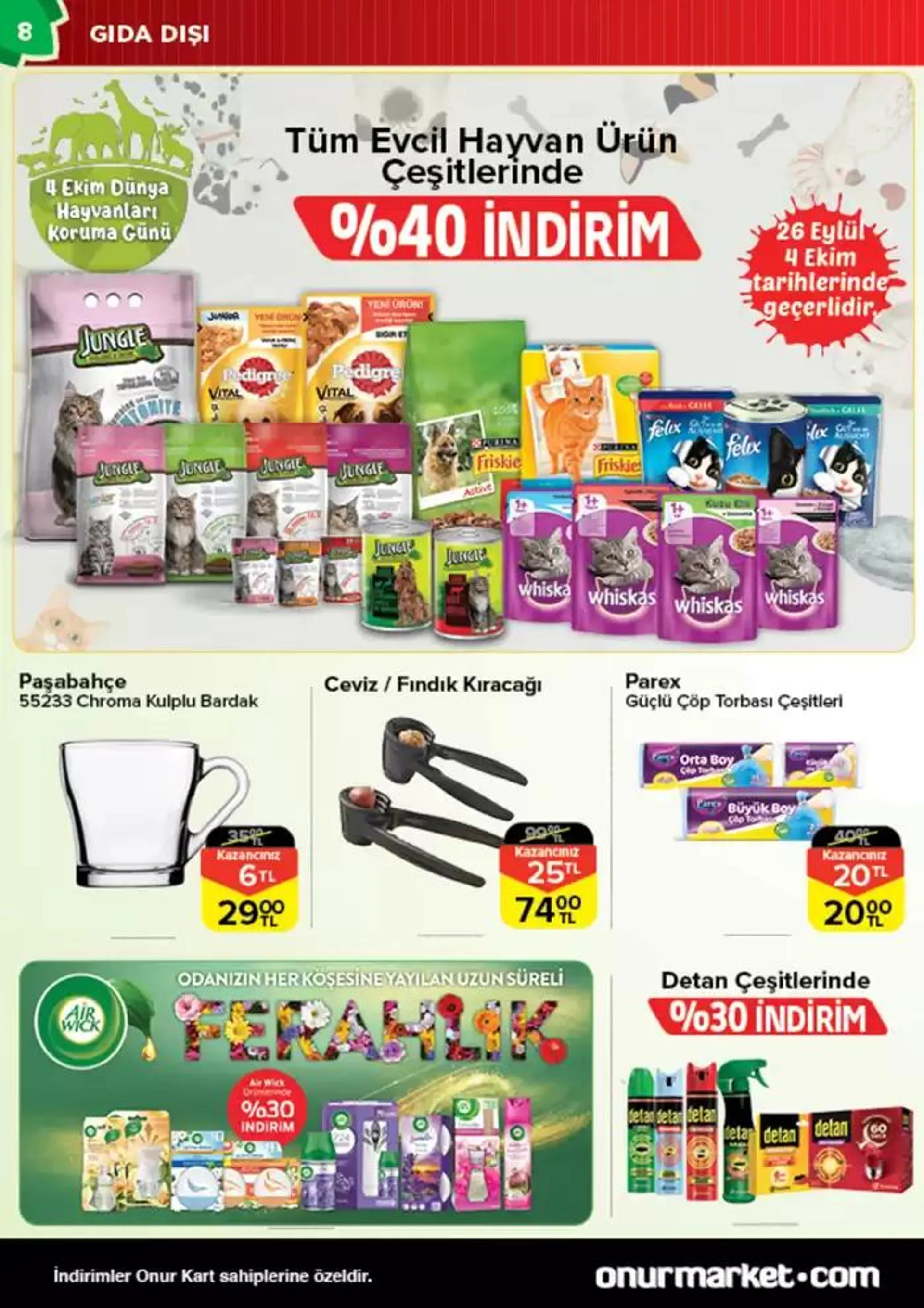 Katalog Onur Market Katalog 26 Eylül - 10 Ekim 2024 - aktüel Sayfa 8