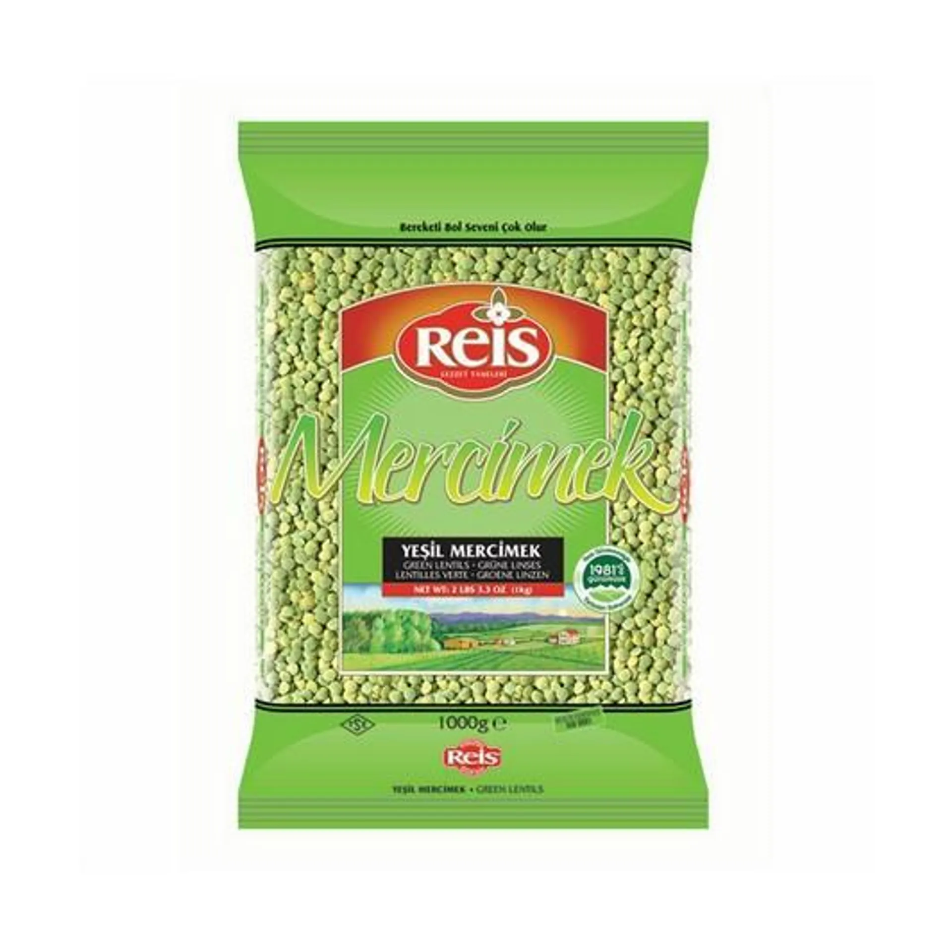 Reis Yeşil Mercimek 1 kg