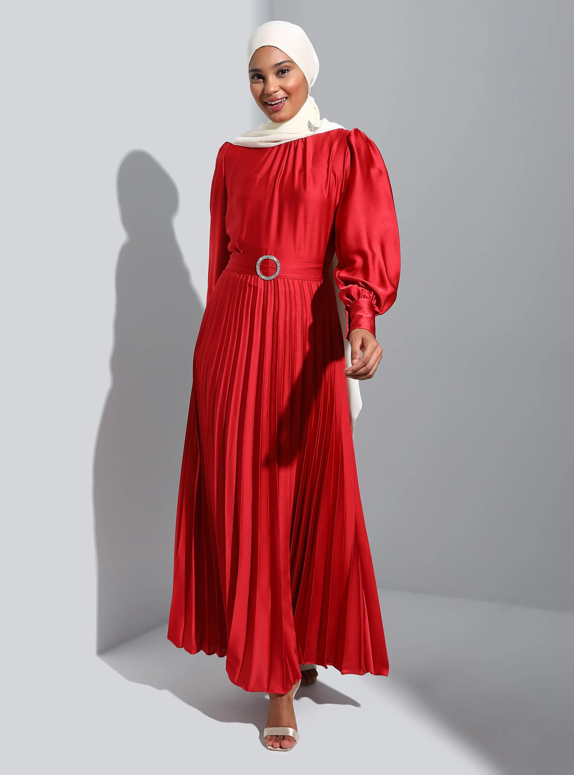 Red - Modest Evening Dress