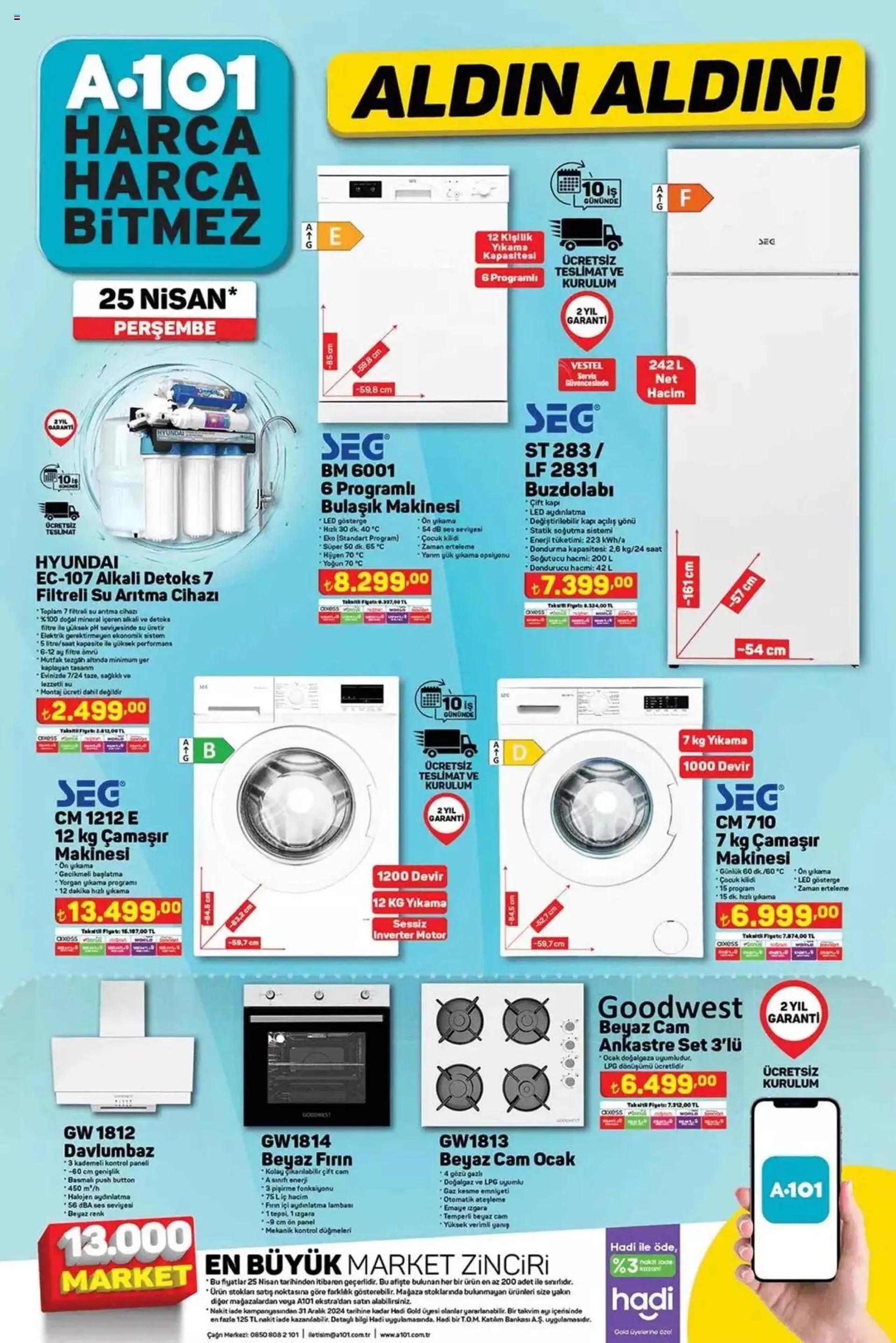 Katalog A101 Katalog Aldin Aldin! 25 Nisan - 31 Aralık 2024 - aktüel Sayfa 9