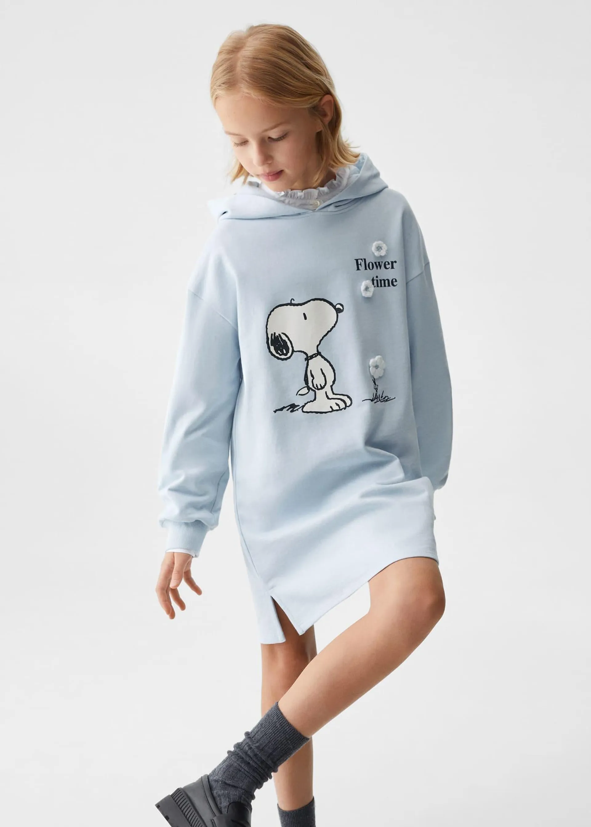 Snoopy sweatshirt elbise