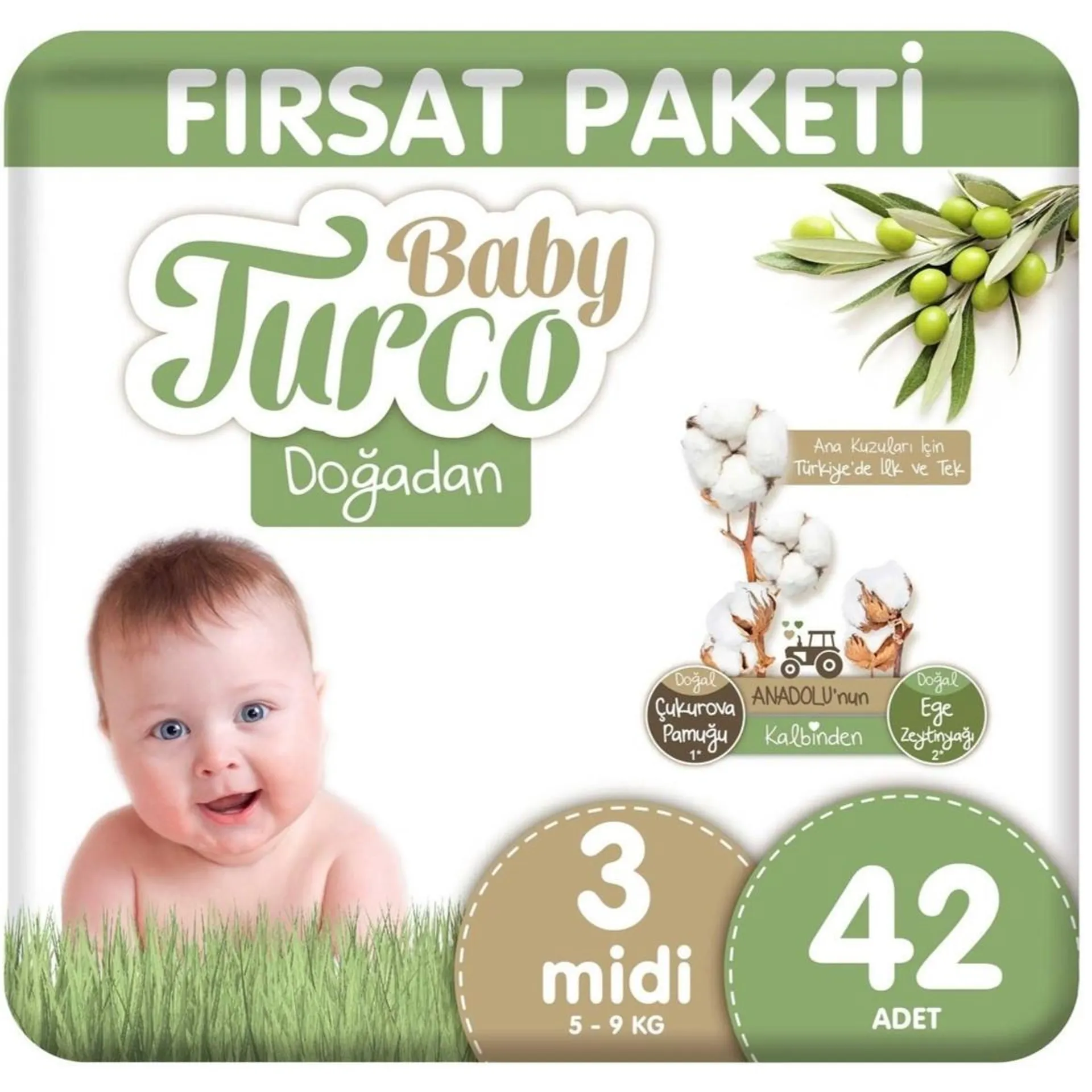 Baby Turco Çırtlı Bez Doğ.Fırsat Midi 42 Li